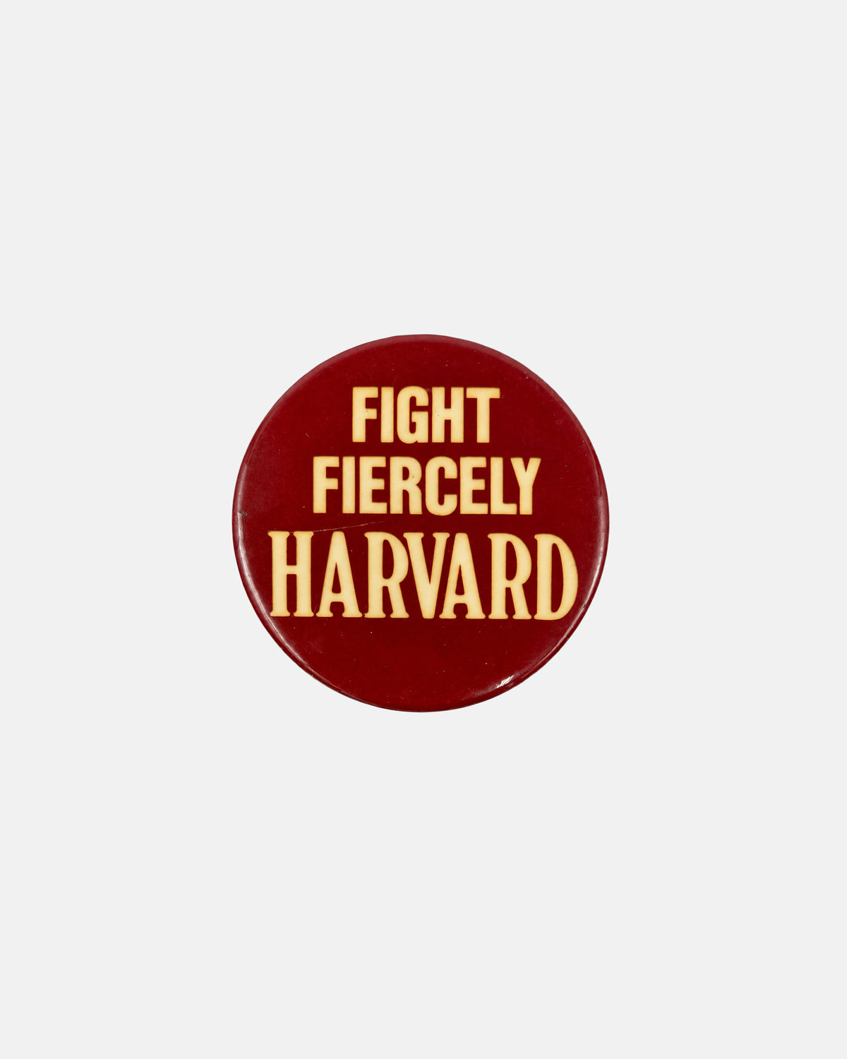 Vintage Harvard University Fight Fiercely Metal Button Pin