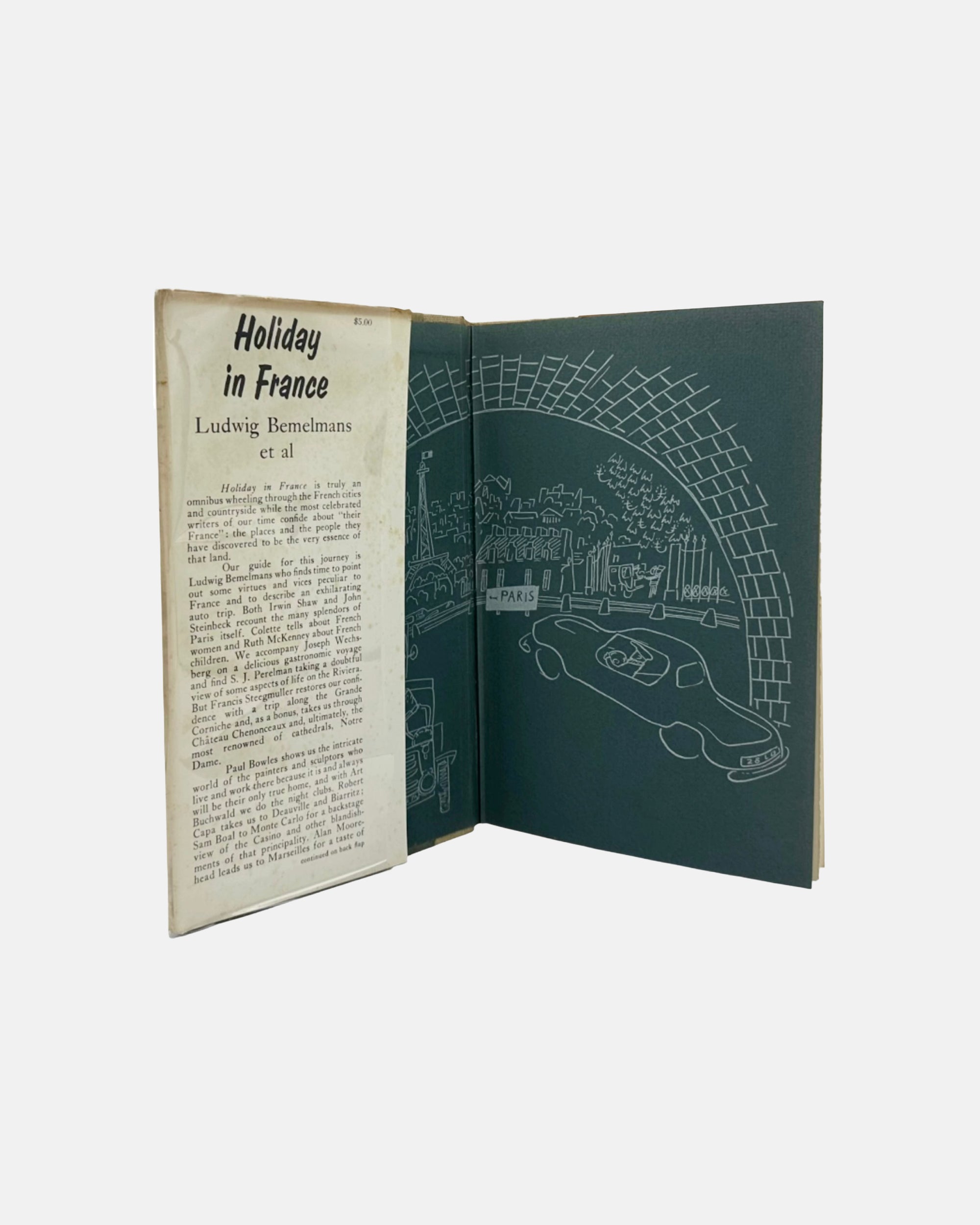 Holiday in France by Ludwig Bemelmans 1957 First Edition with Dust Jacket