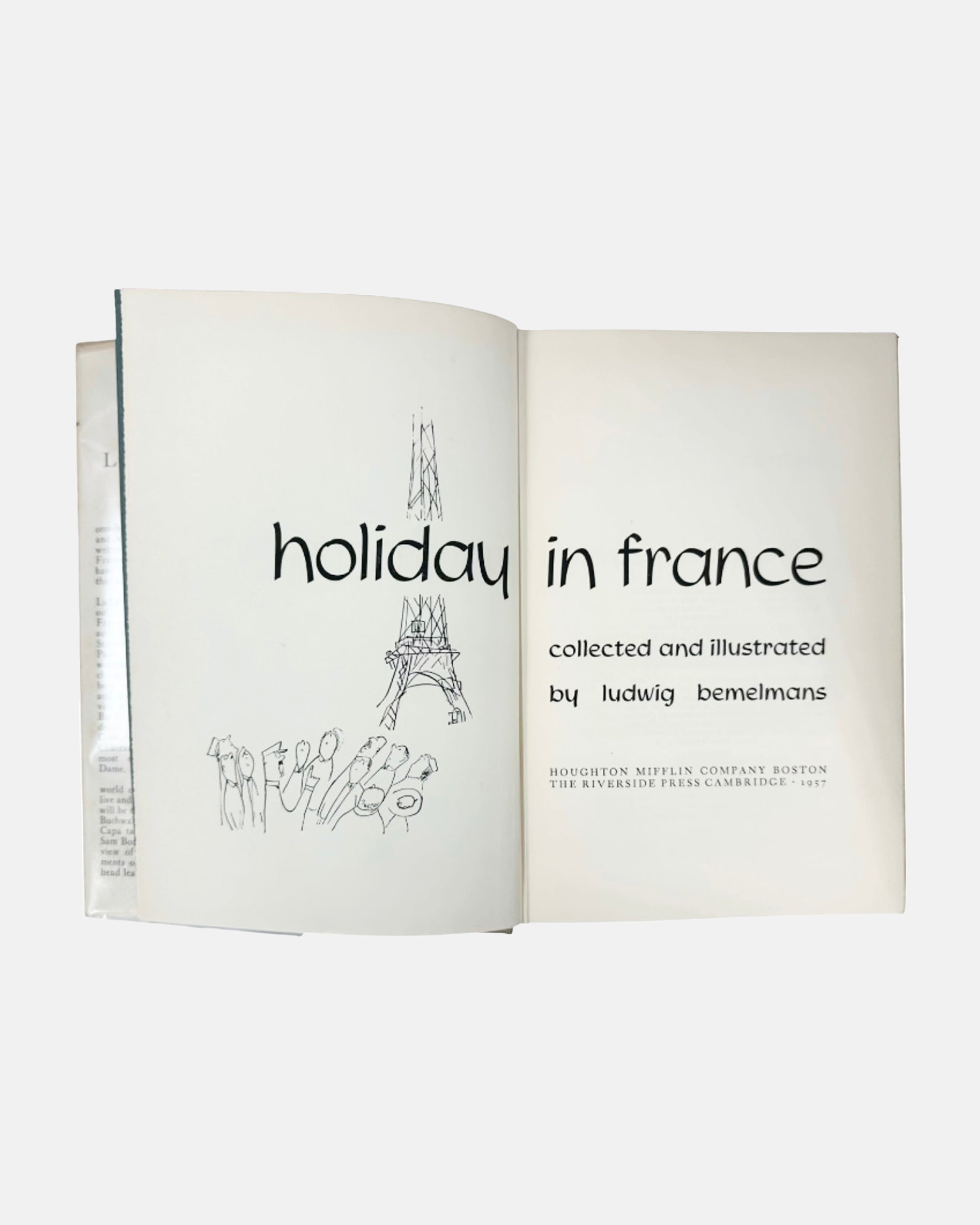 Holiday in France by Ludwig Bemelmans 1957 First Edition with Dust Jacket