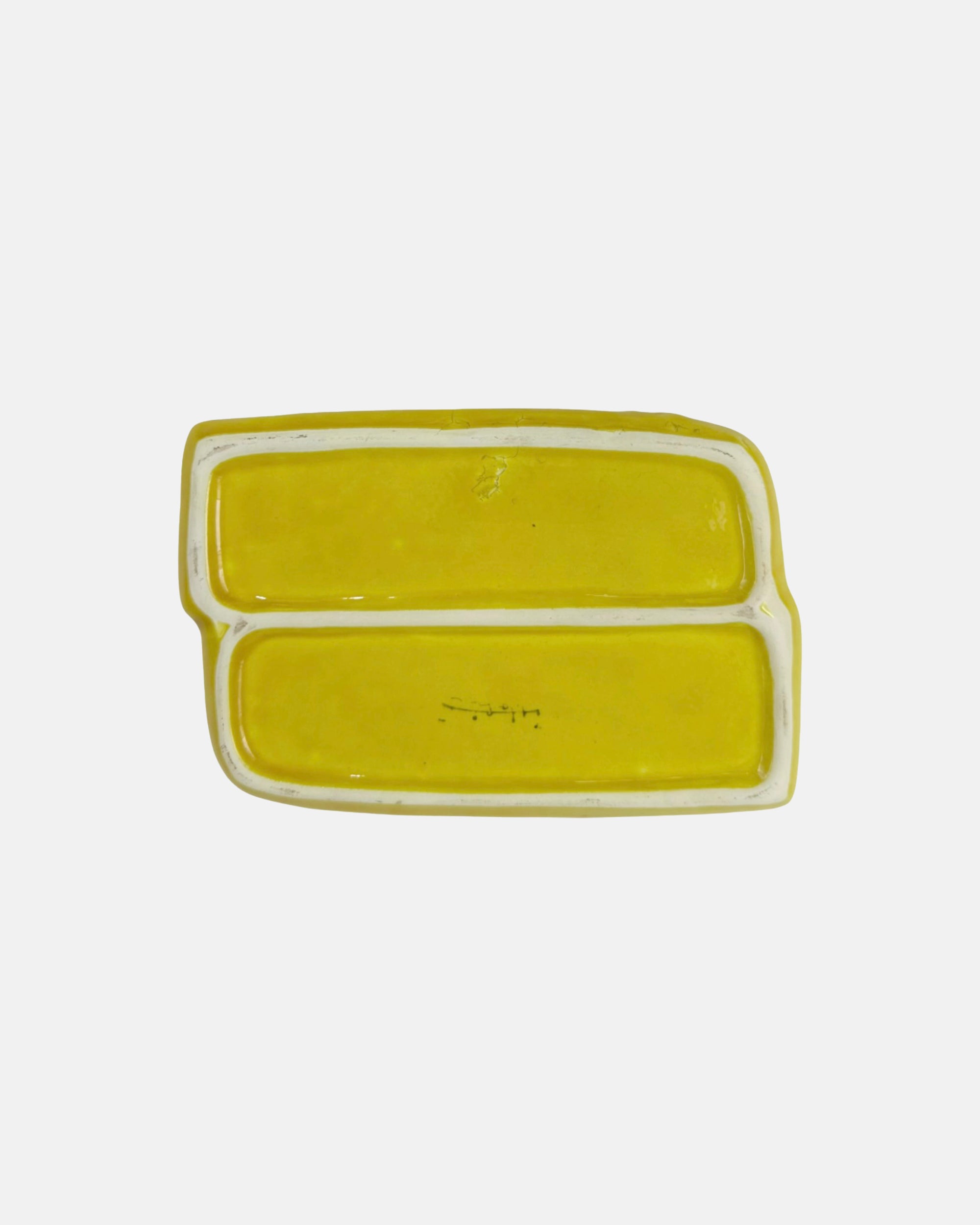 Vintage Hotel Cipriani Venezia Italy Yellow Ceramic Ashtray