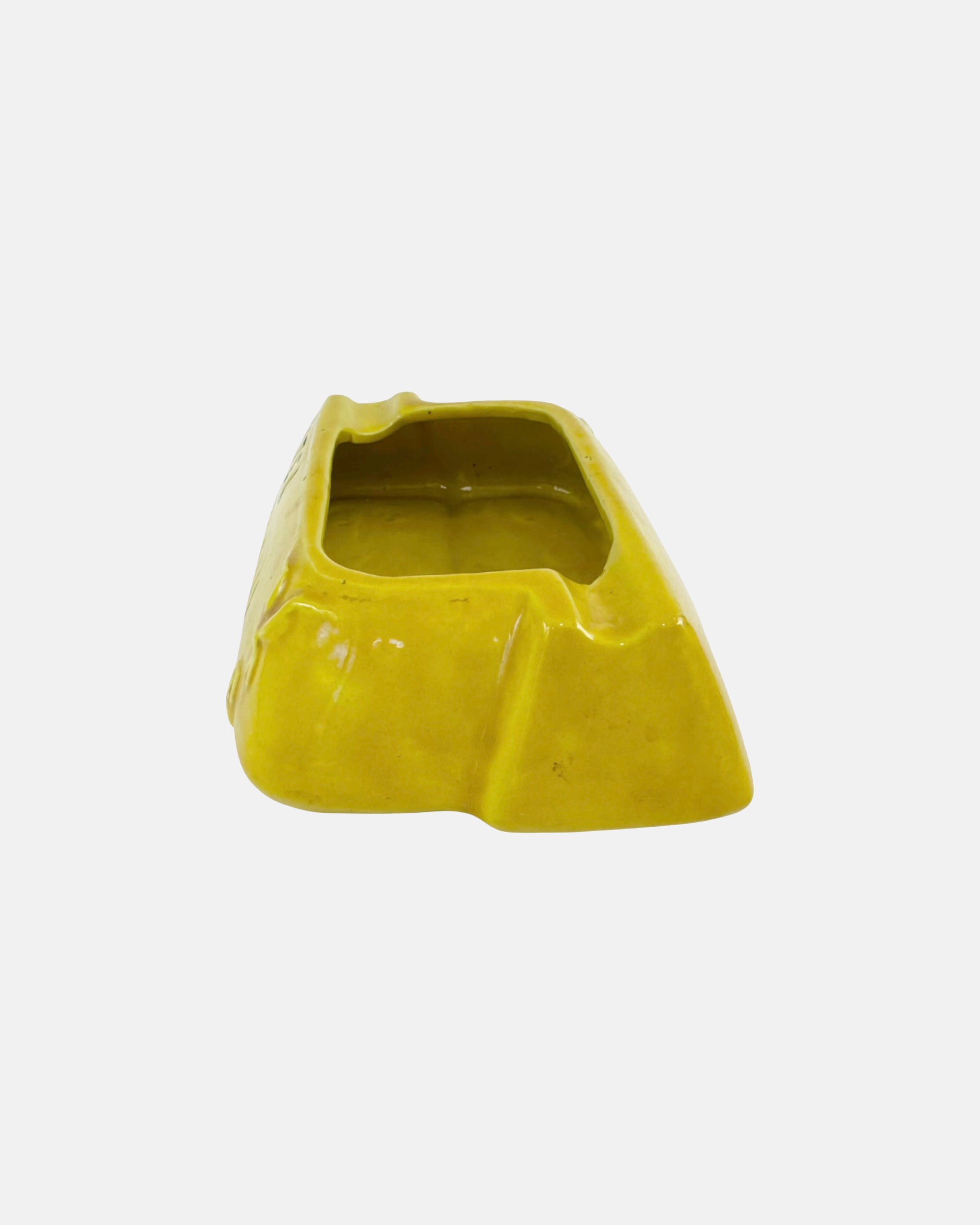 Vintage Hotel Cipriani Venezia Italy Yellow Ceramic Ashtray