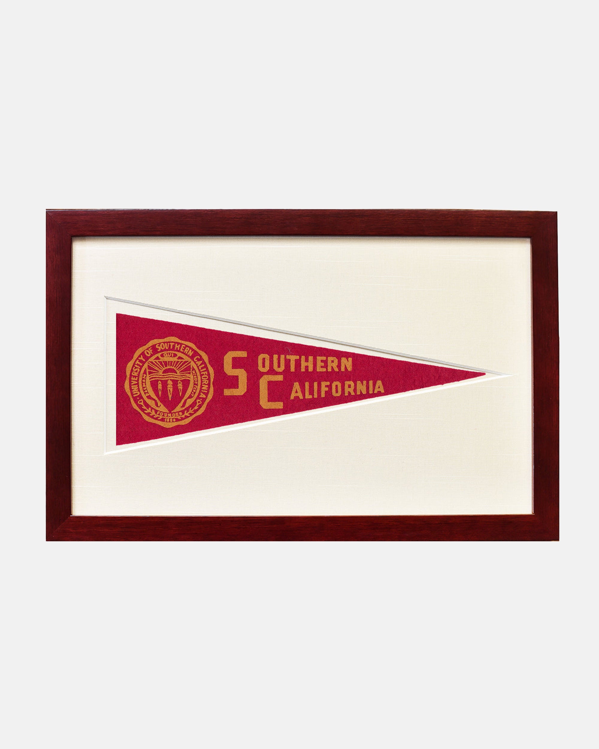 University of Southern California Framed Vintage Pennant