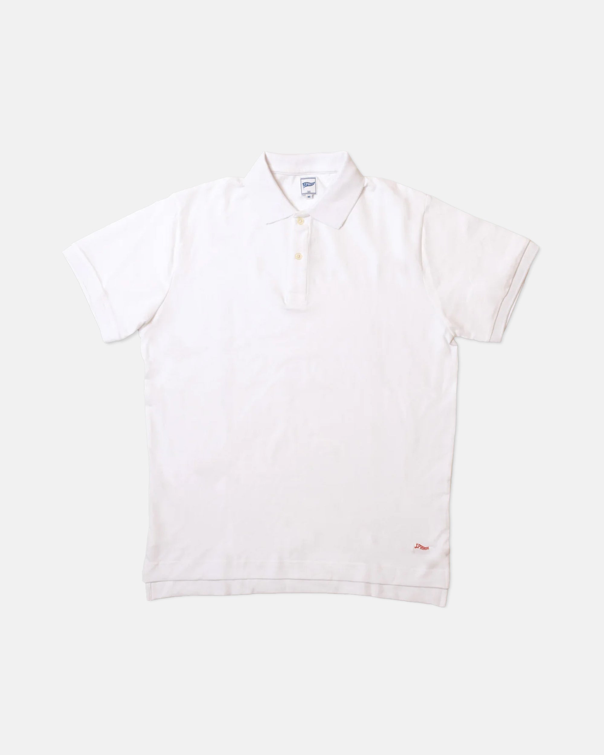 White Pique Burgee Polo - Trim Fit