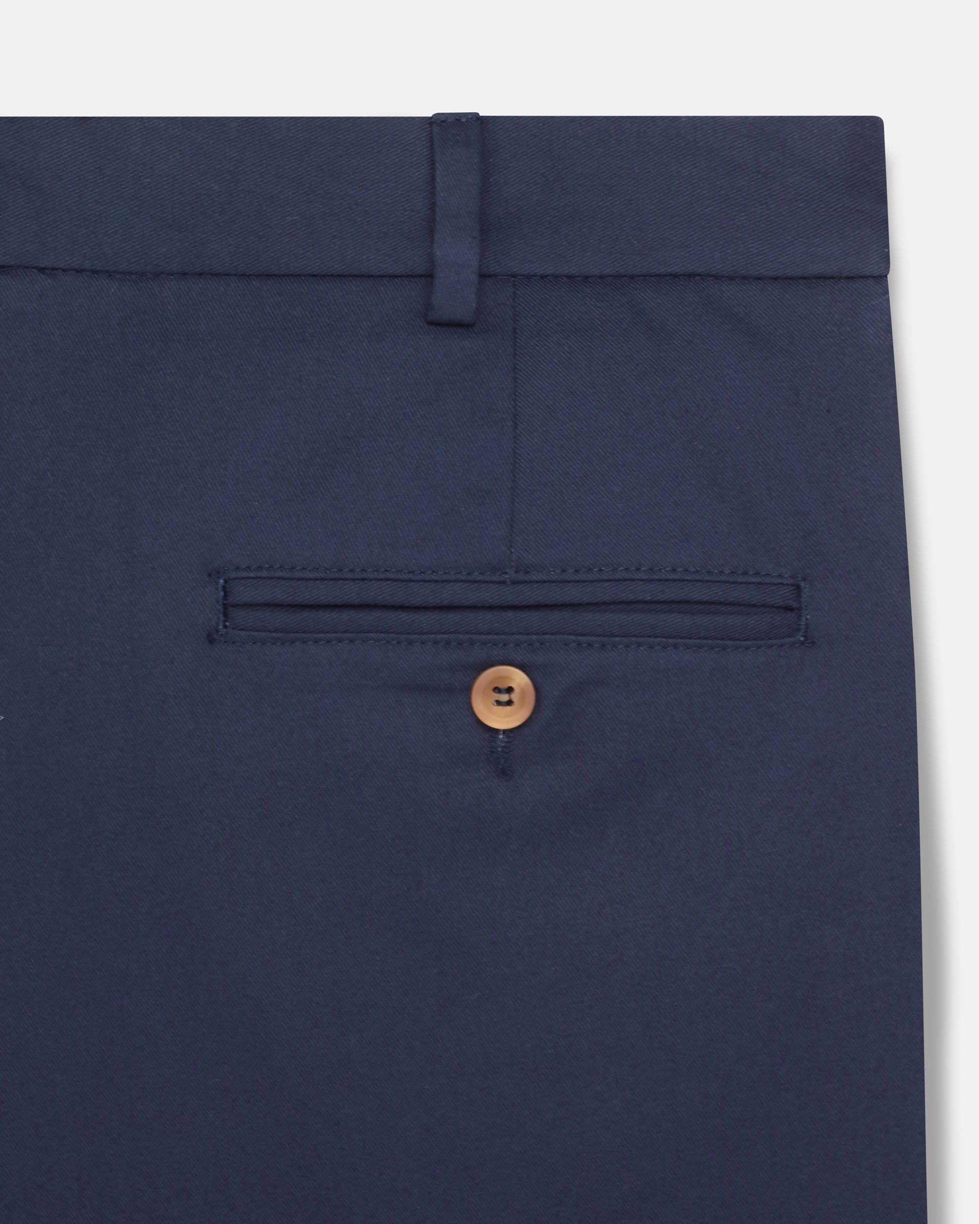 Made-in-USA Navy Washed Twill Chino Pant