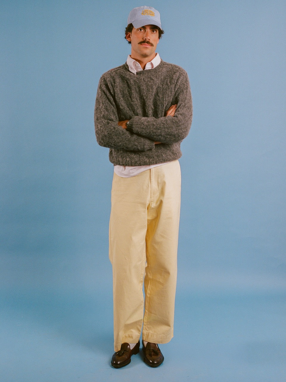 Vito's Khaki High n' Wide Pant