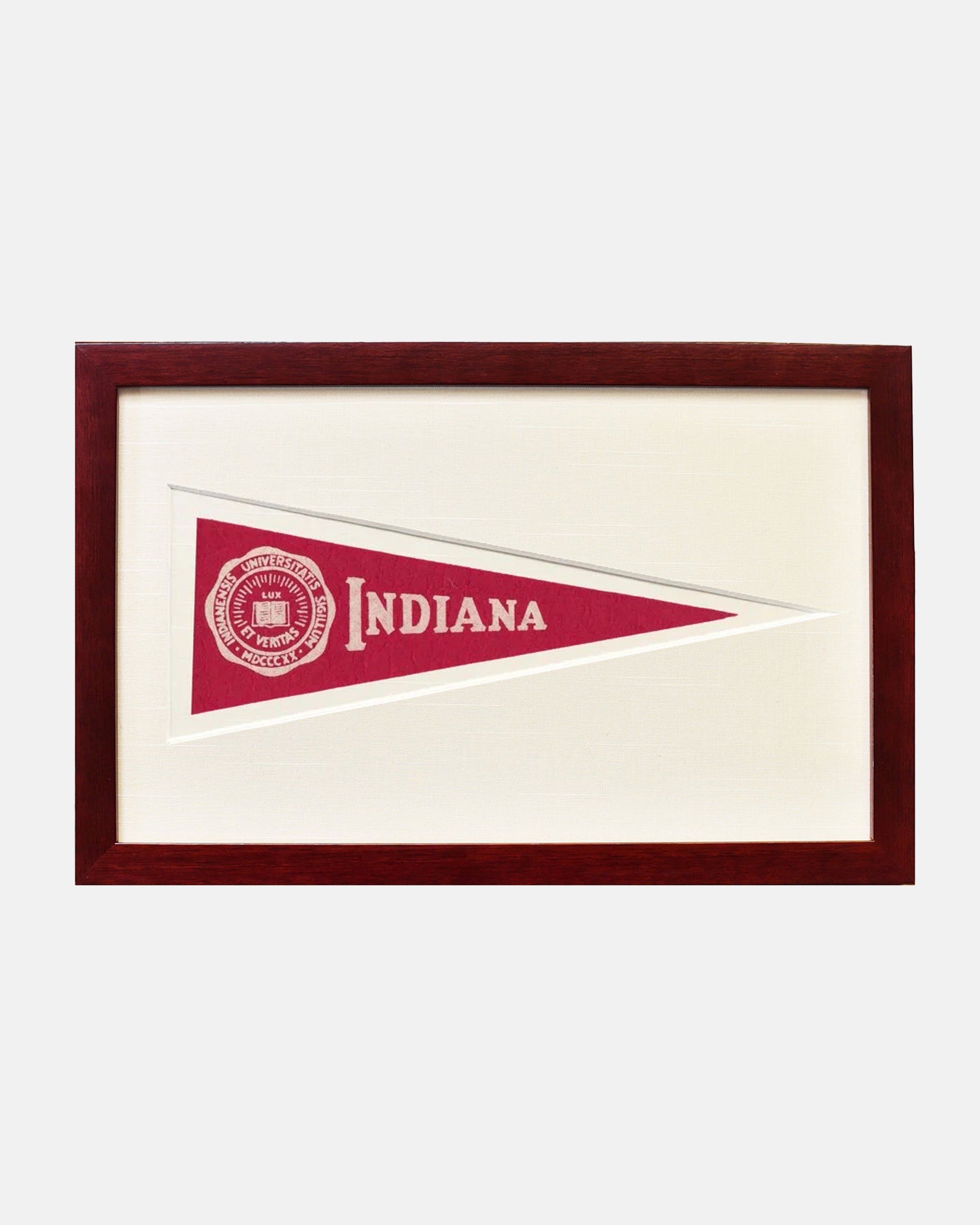 Indiana Framed Vintage Pennant