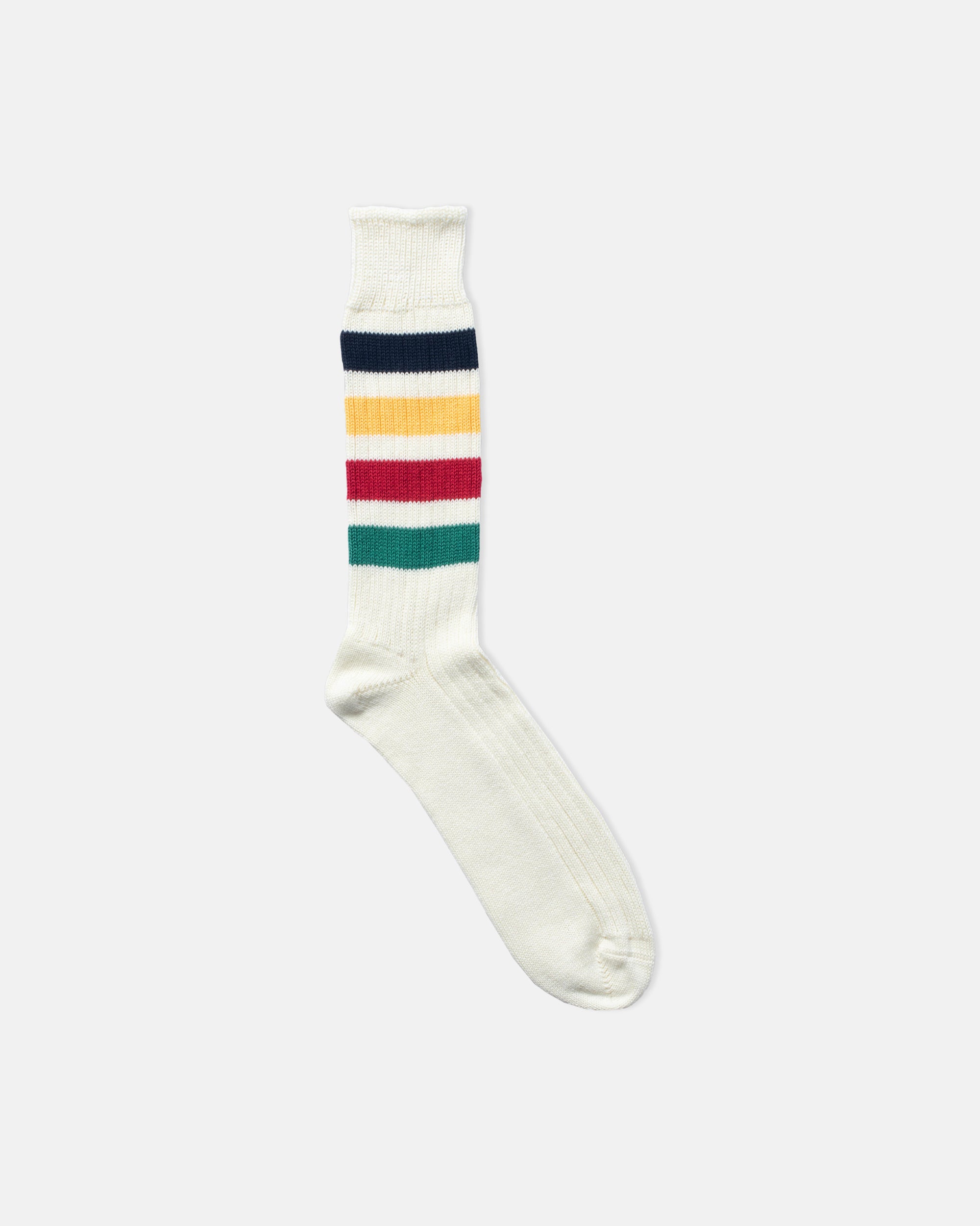 Made-in-UK Trapper Stripe Cotton Socks