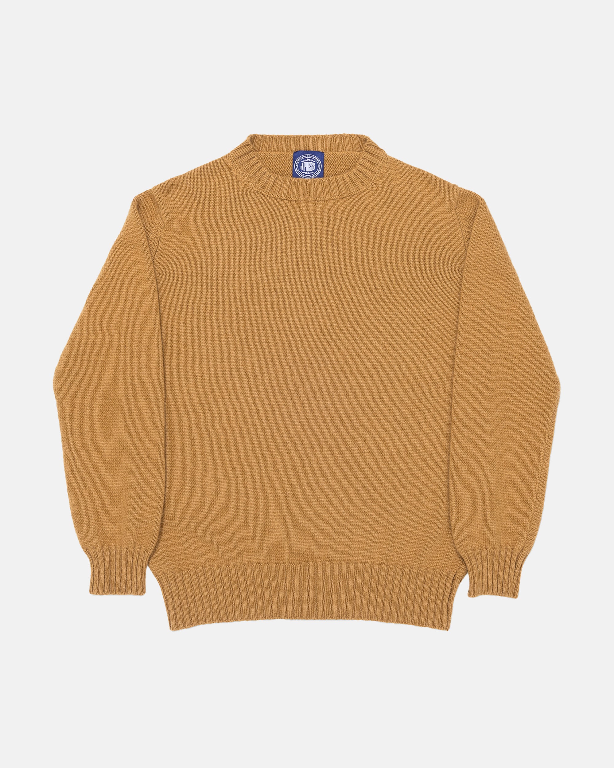 Made-in-Scotland Camelhair Crewneck Sweater