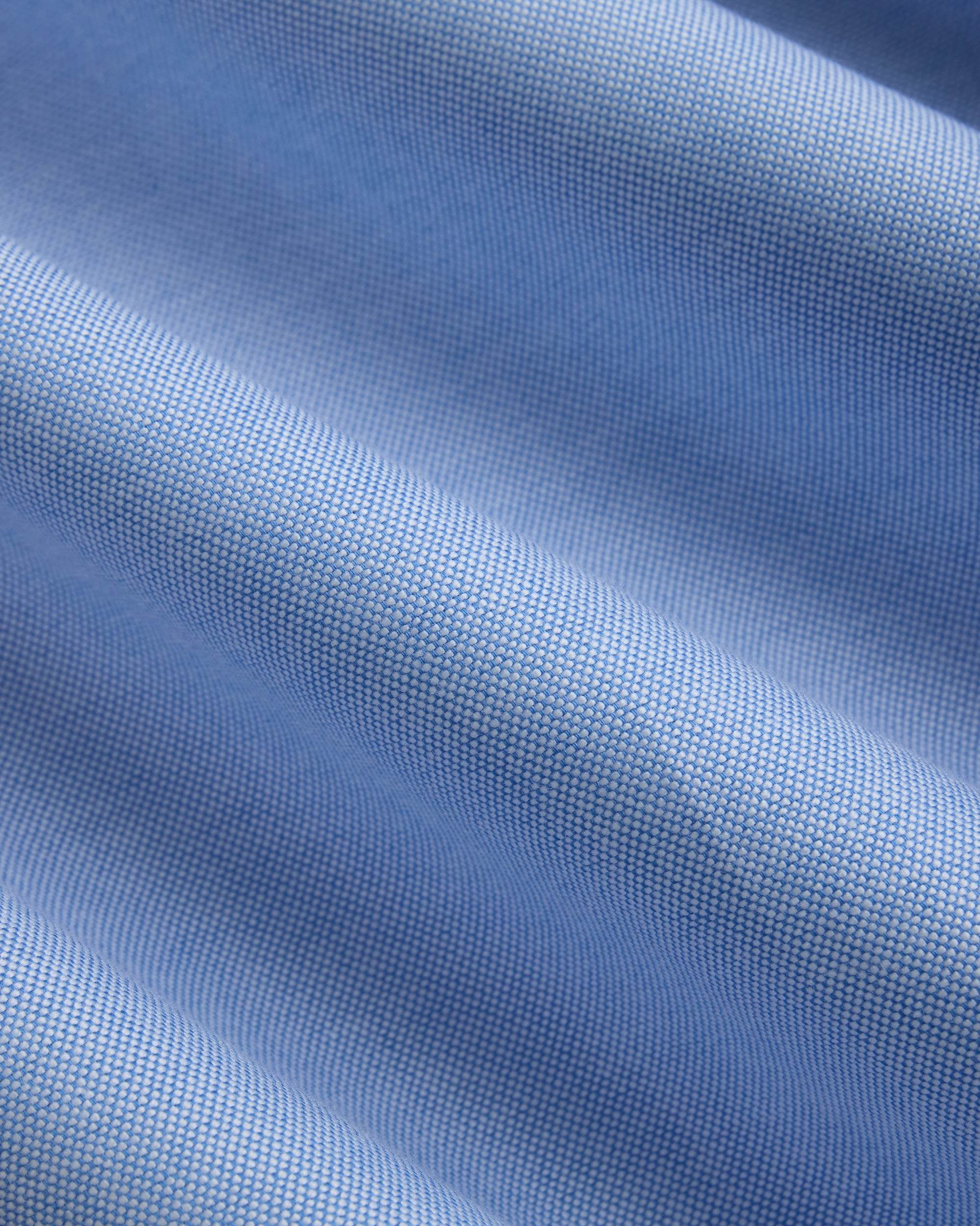 Made-in-USA Blue with Guard Stripe Placket Oxford Cloth Sport Shirt - Regular Fit