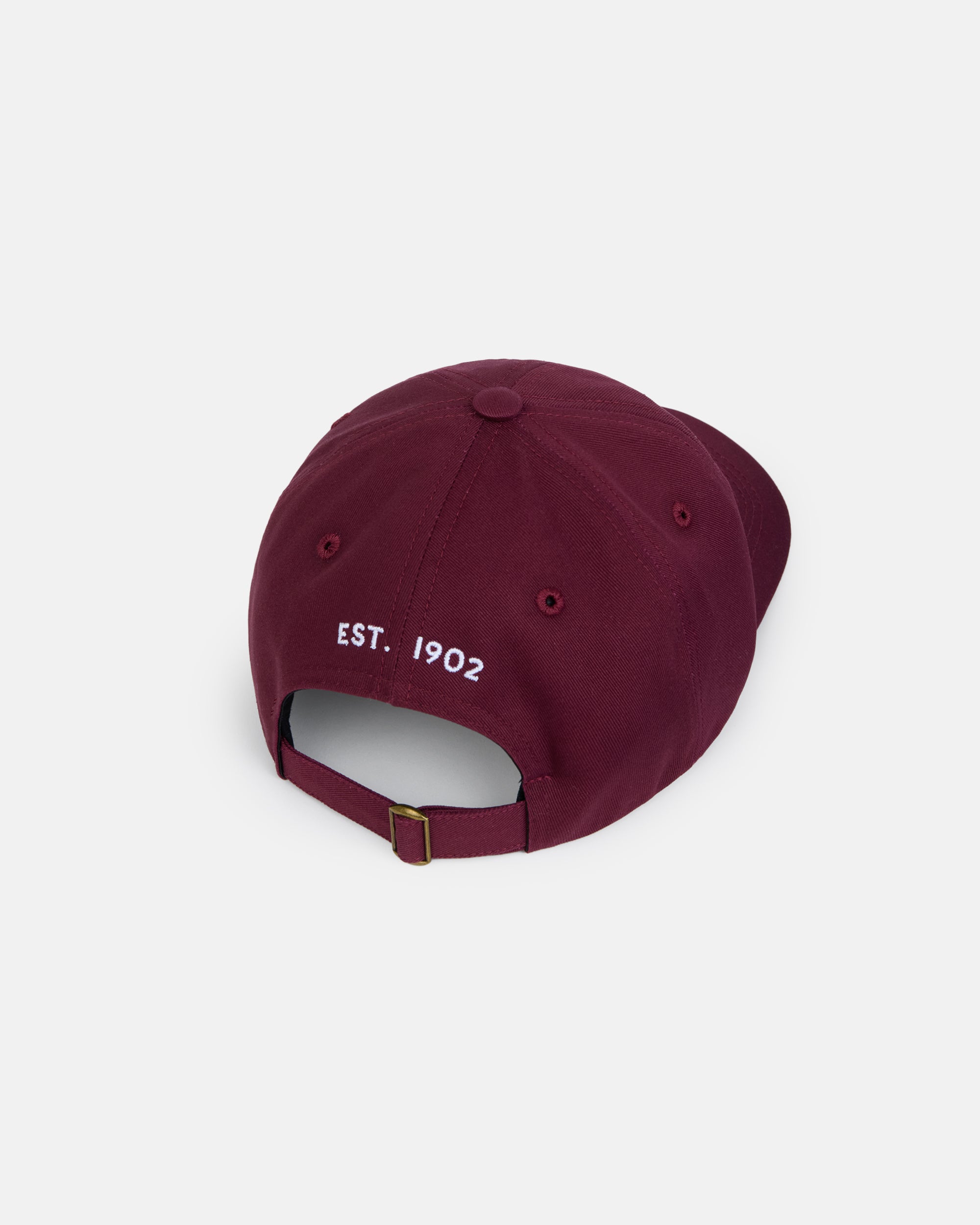 Made-in-USA Burgundy J. Press Seal Dad Hat