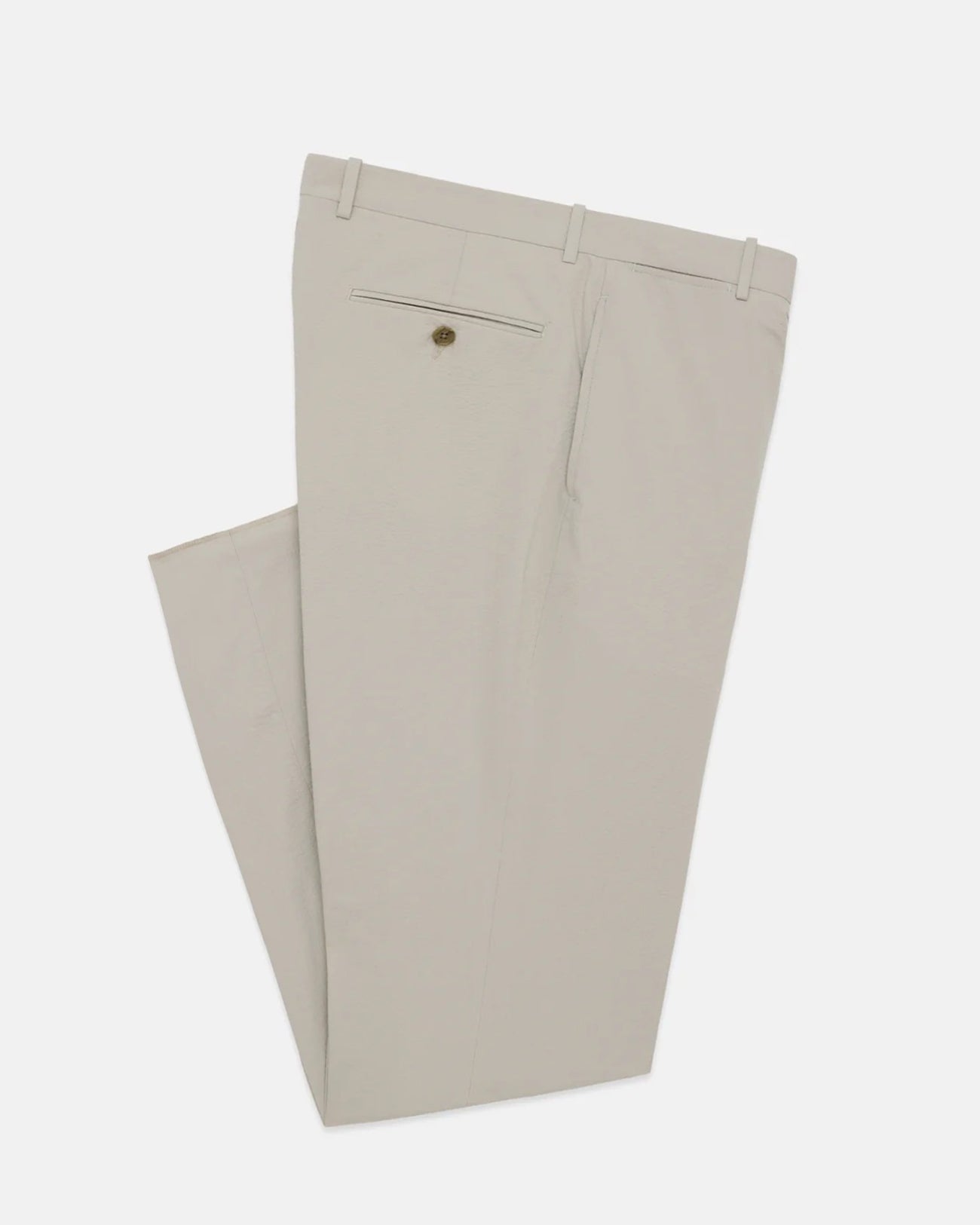 Made-in-Canada Tan Seersucker Trouser