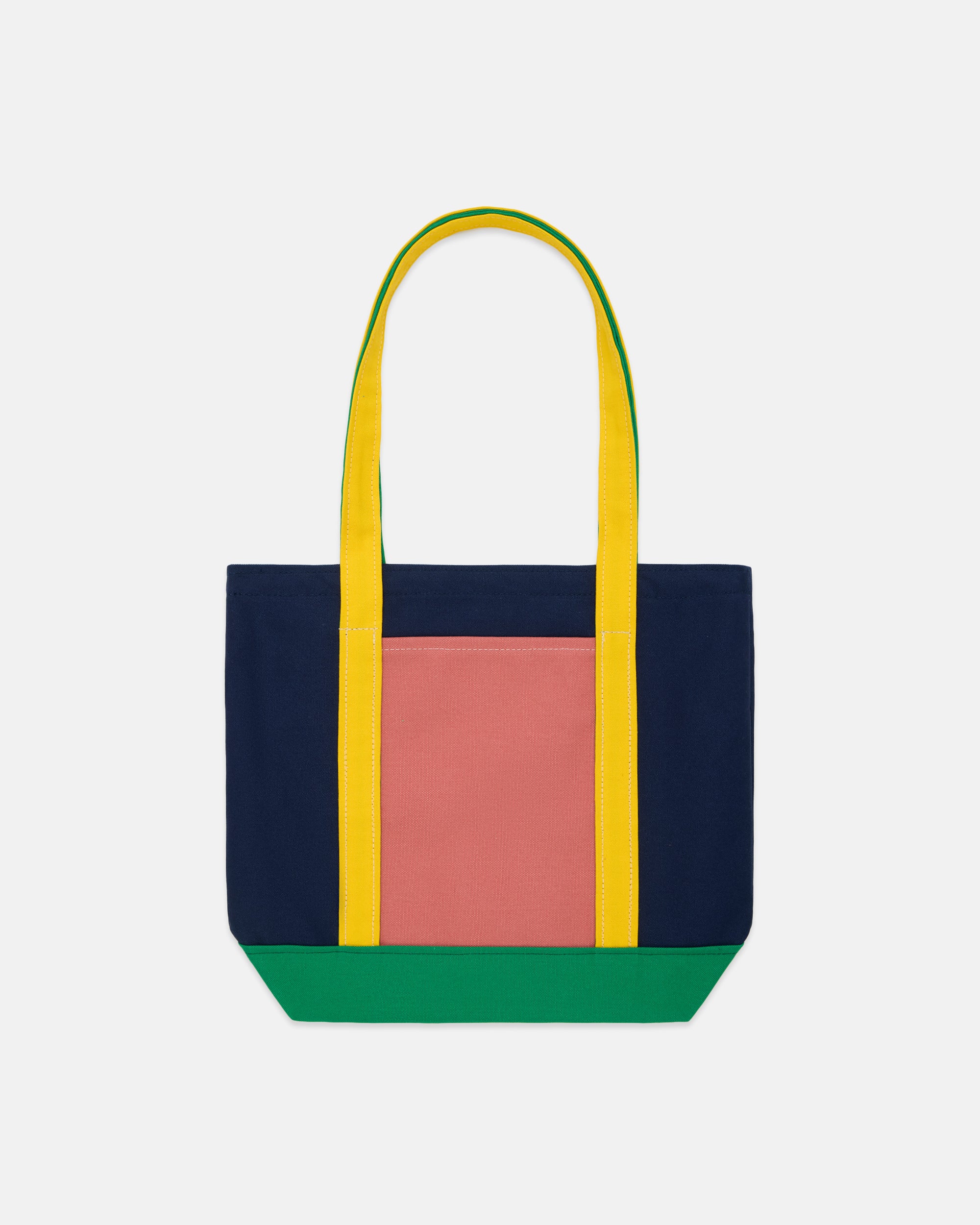 Made-in-USA Color Block Canvas Tote Bag