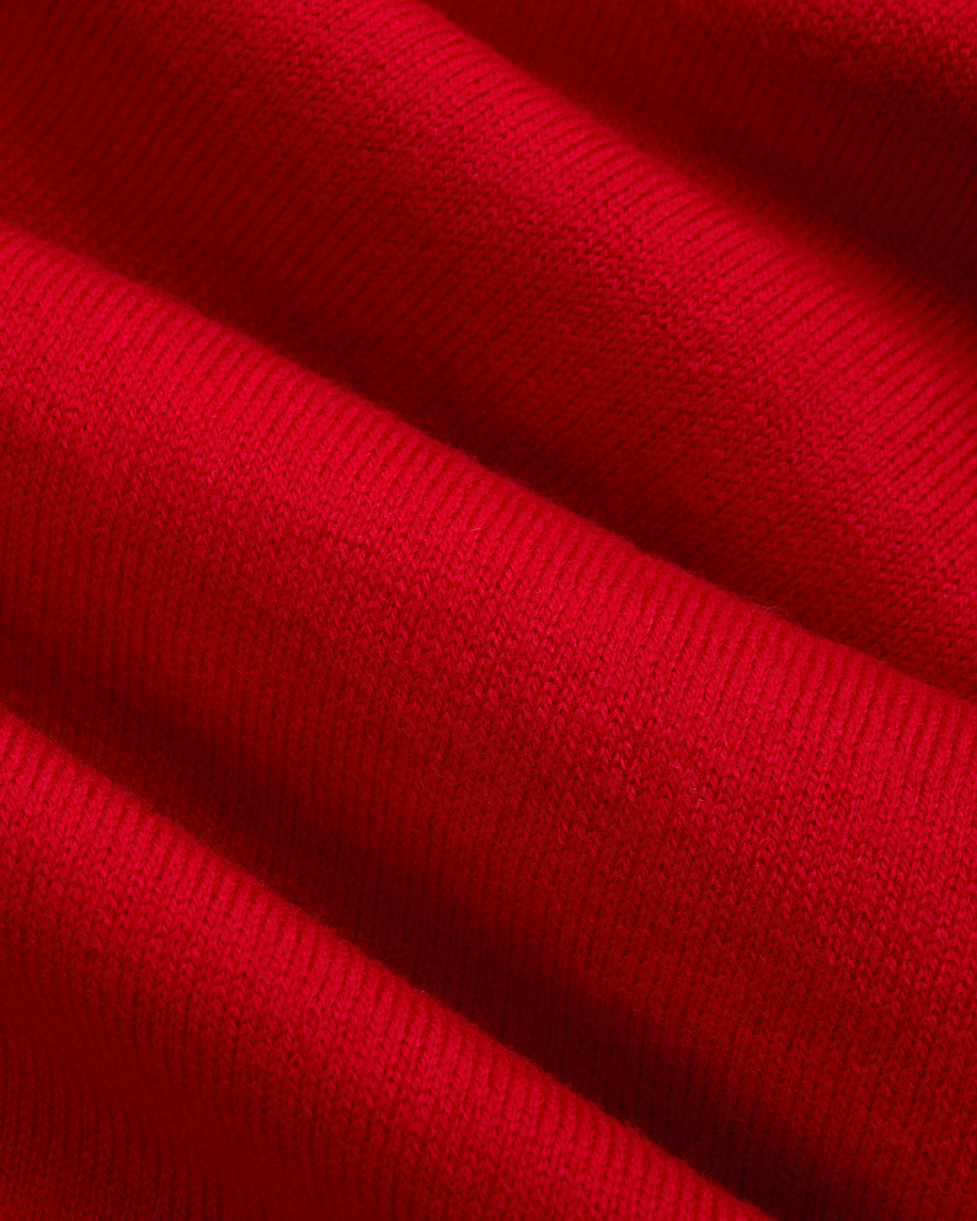 Red Cotton-Wool Crewneck Sweatshirt