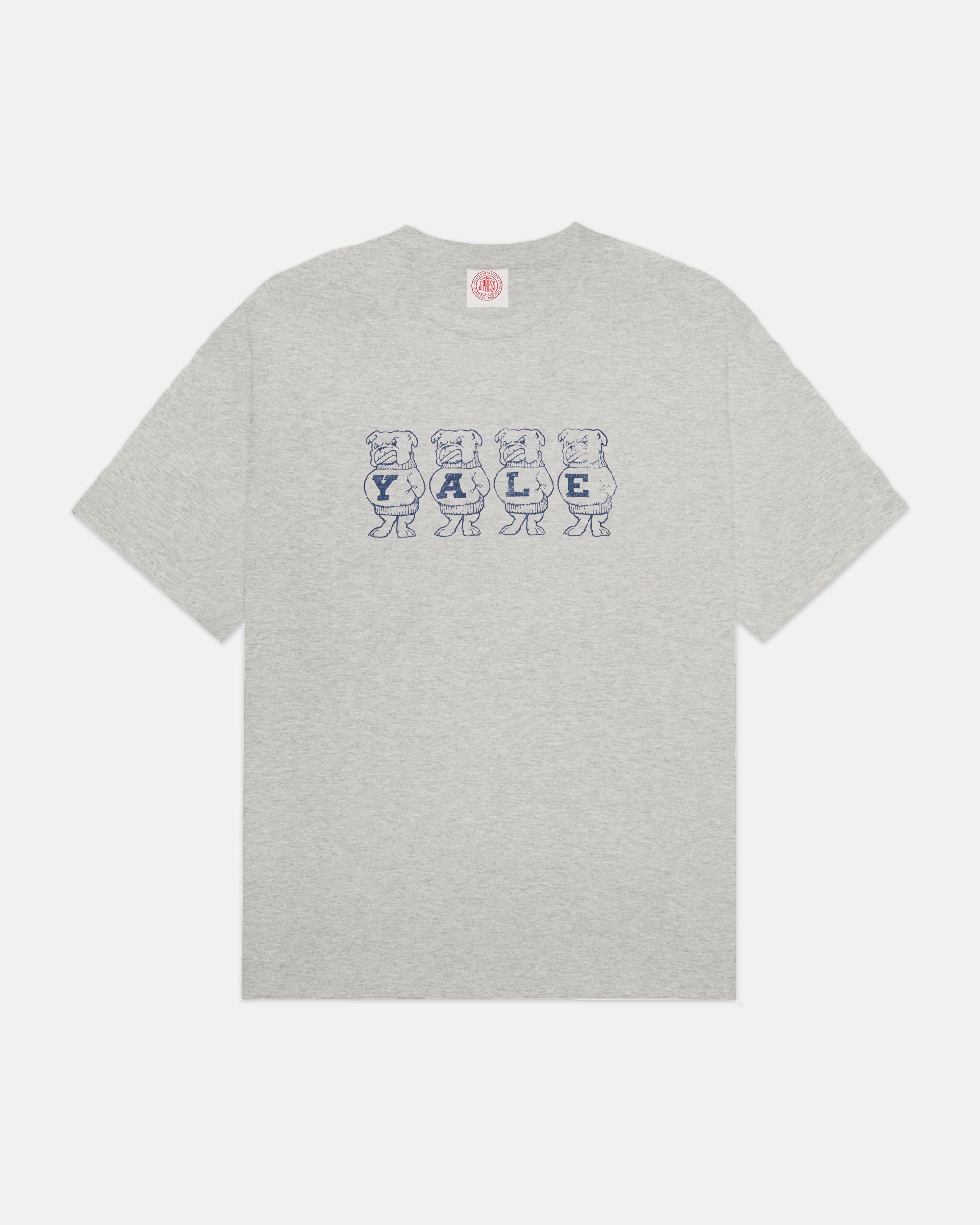 Yale Grey Vintage Bulldog T-Shirt
