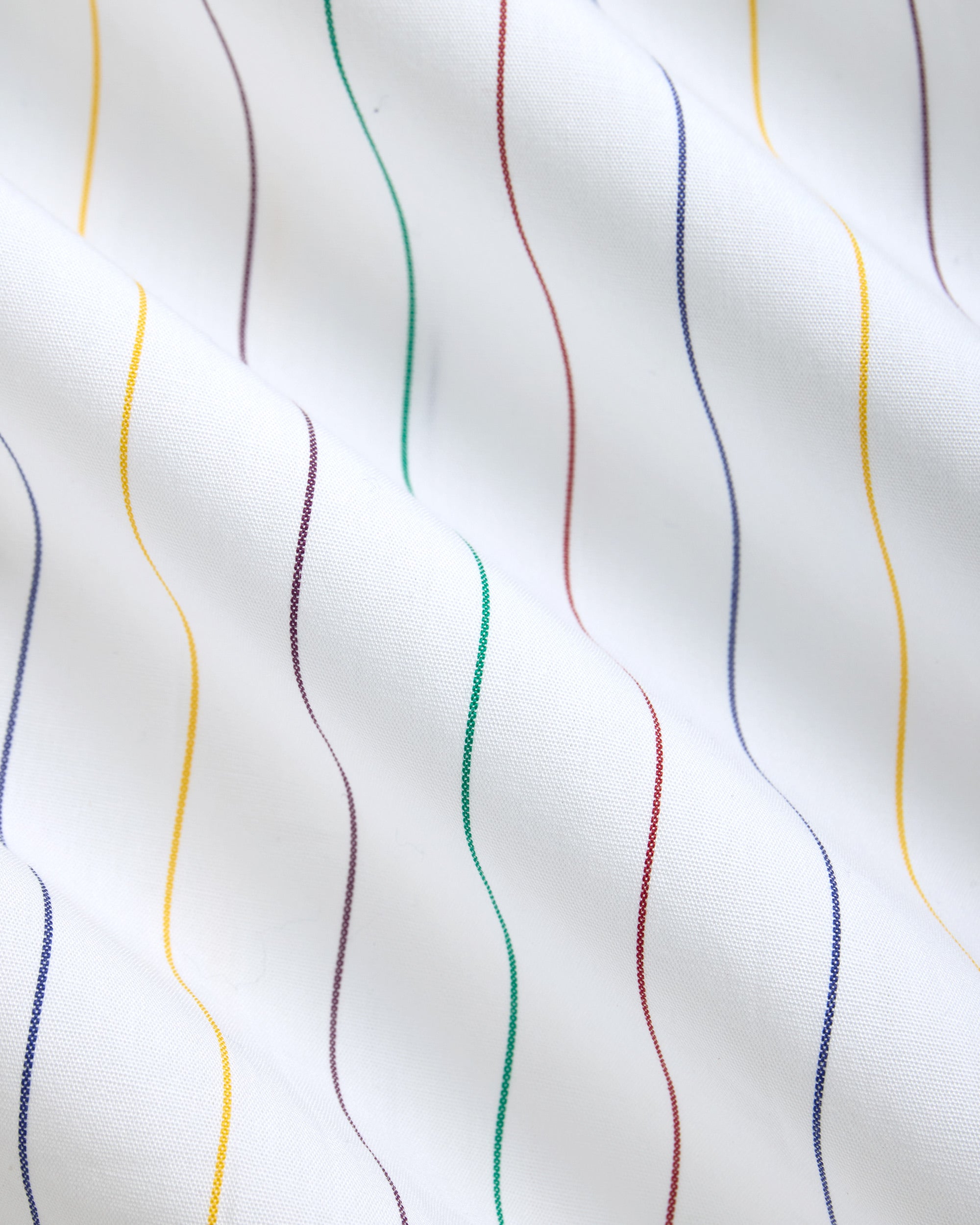 Made-in-USA Multicolor Stripe Oxford Button Down Shirt