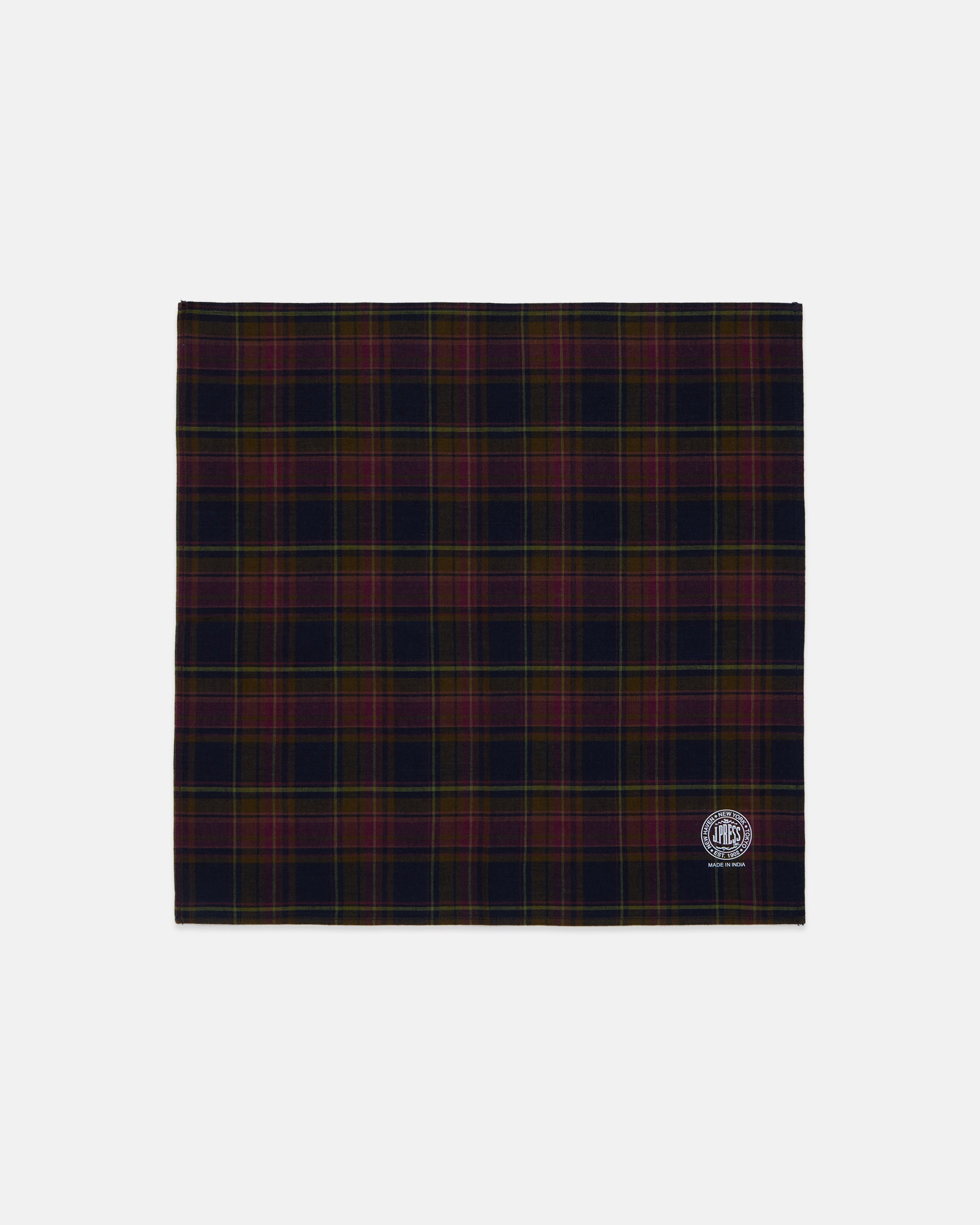 Genuine Madras Purple Pocket Square