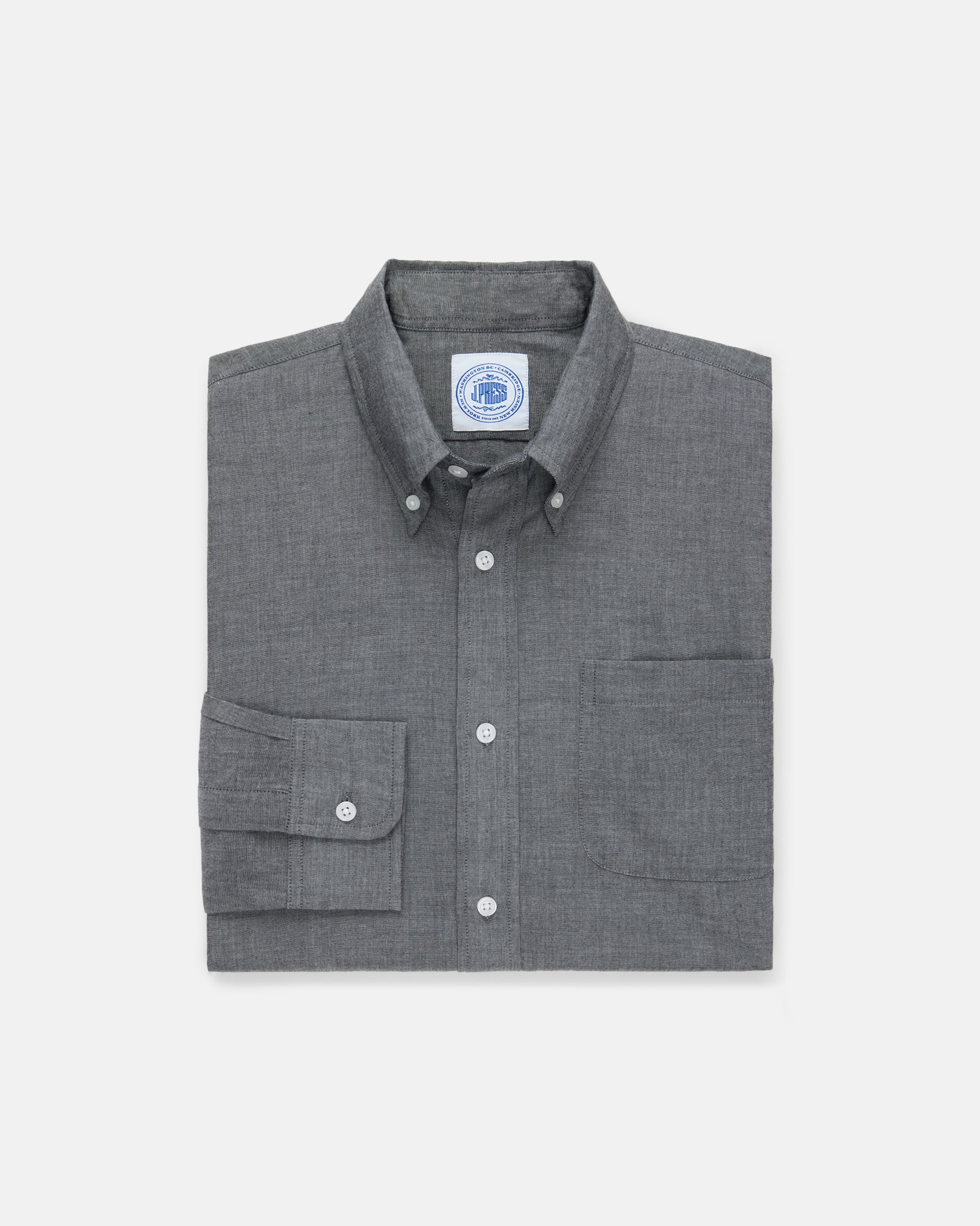 Solid Chambray Sport Shirt - Classic Fit