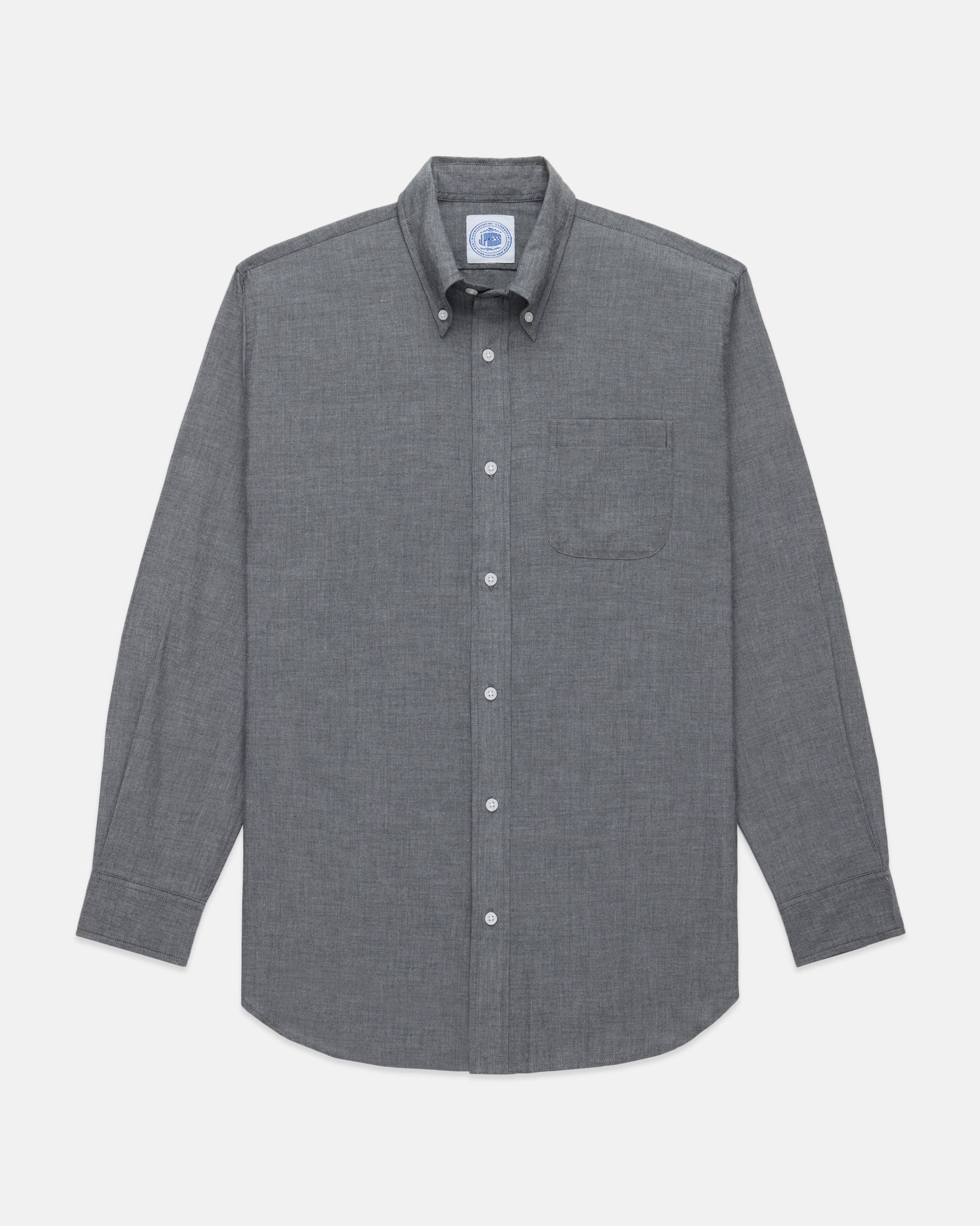 Solid Chambray Sport Shirt - Classic Fit