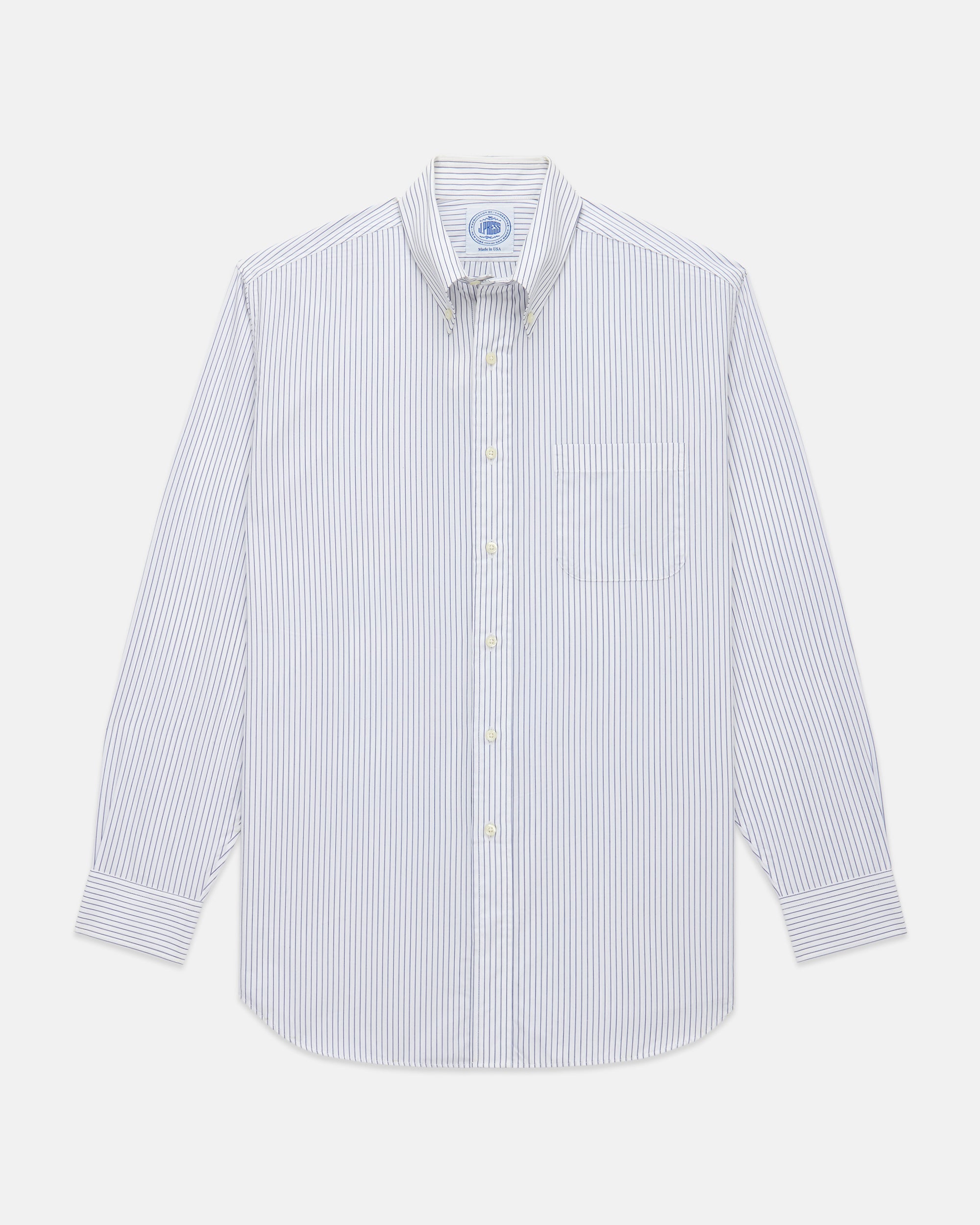 Pencil Stripe Broadcloth Dress Shirt - Classic Fit
