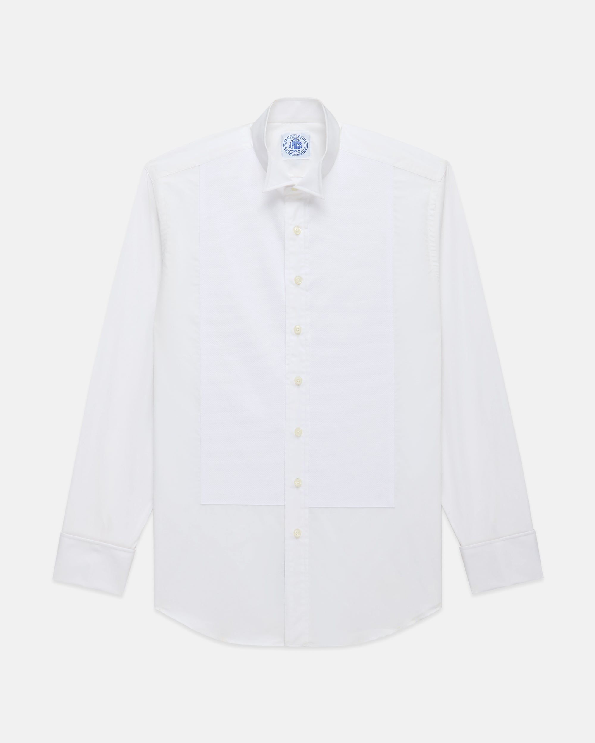 Marcella Bib-Front Wing Collar Formal Shirt