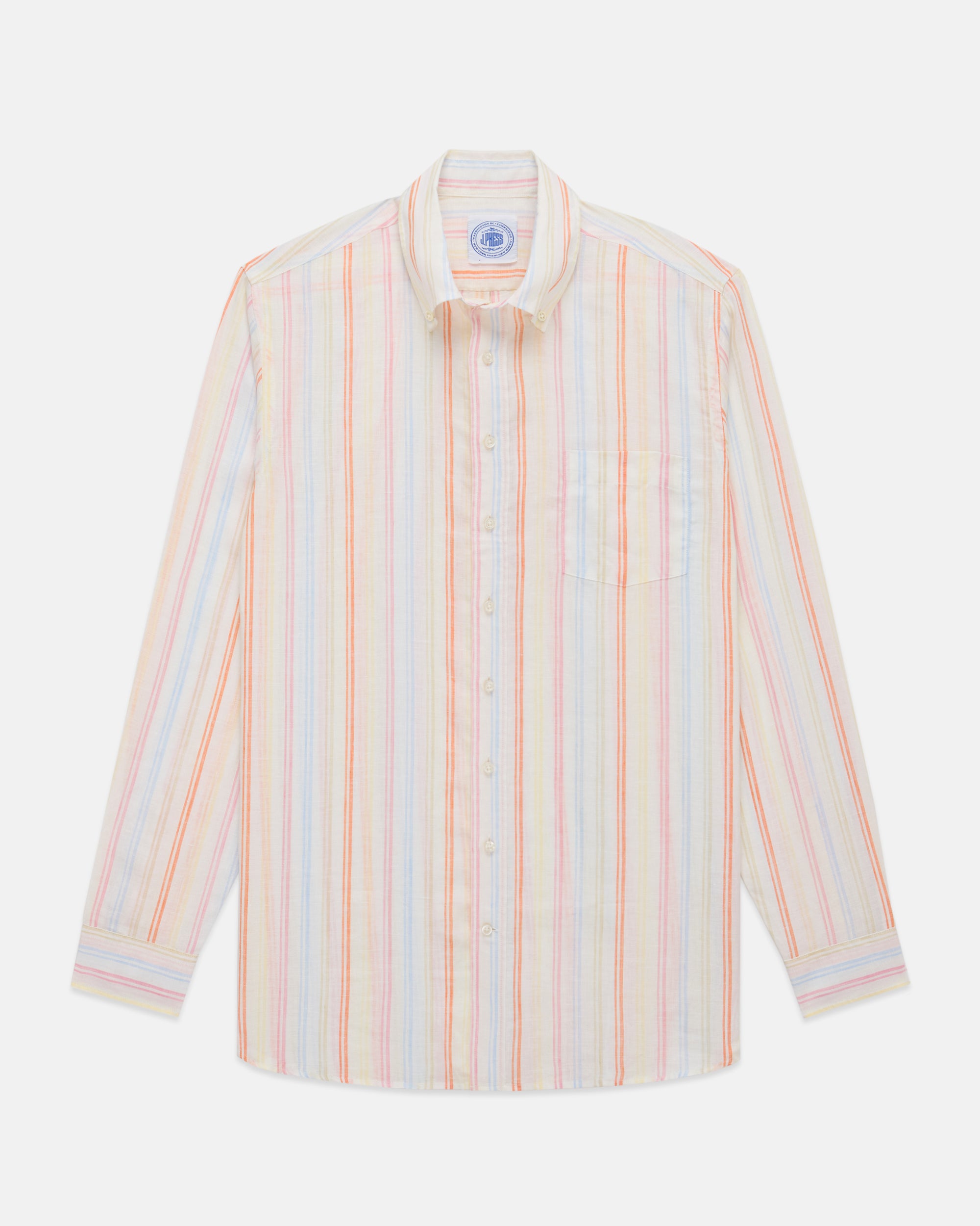 Sherbet Striped Linen Sport Shirt - Classic Fit