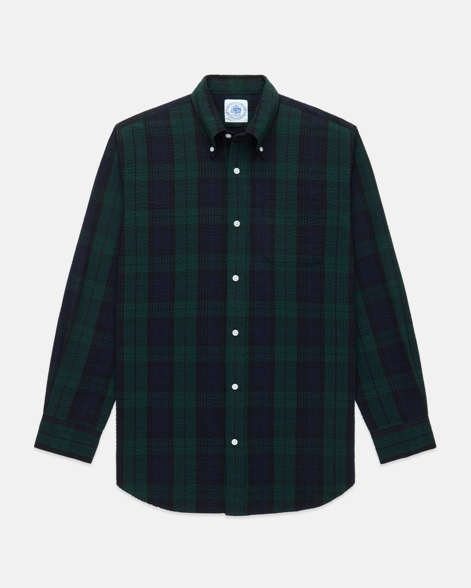 Blackwatch Tartan Seersucker Sport Shirt - Classic Fit