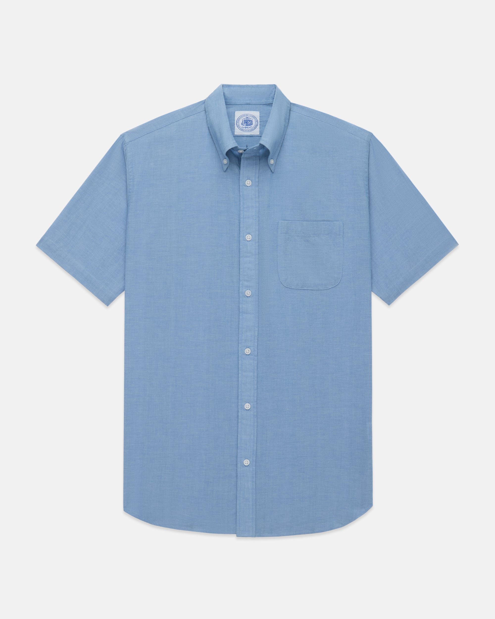 Short Sleeve Chambray Sport Shirt - Classic Fit