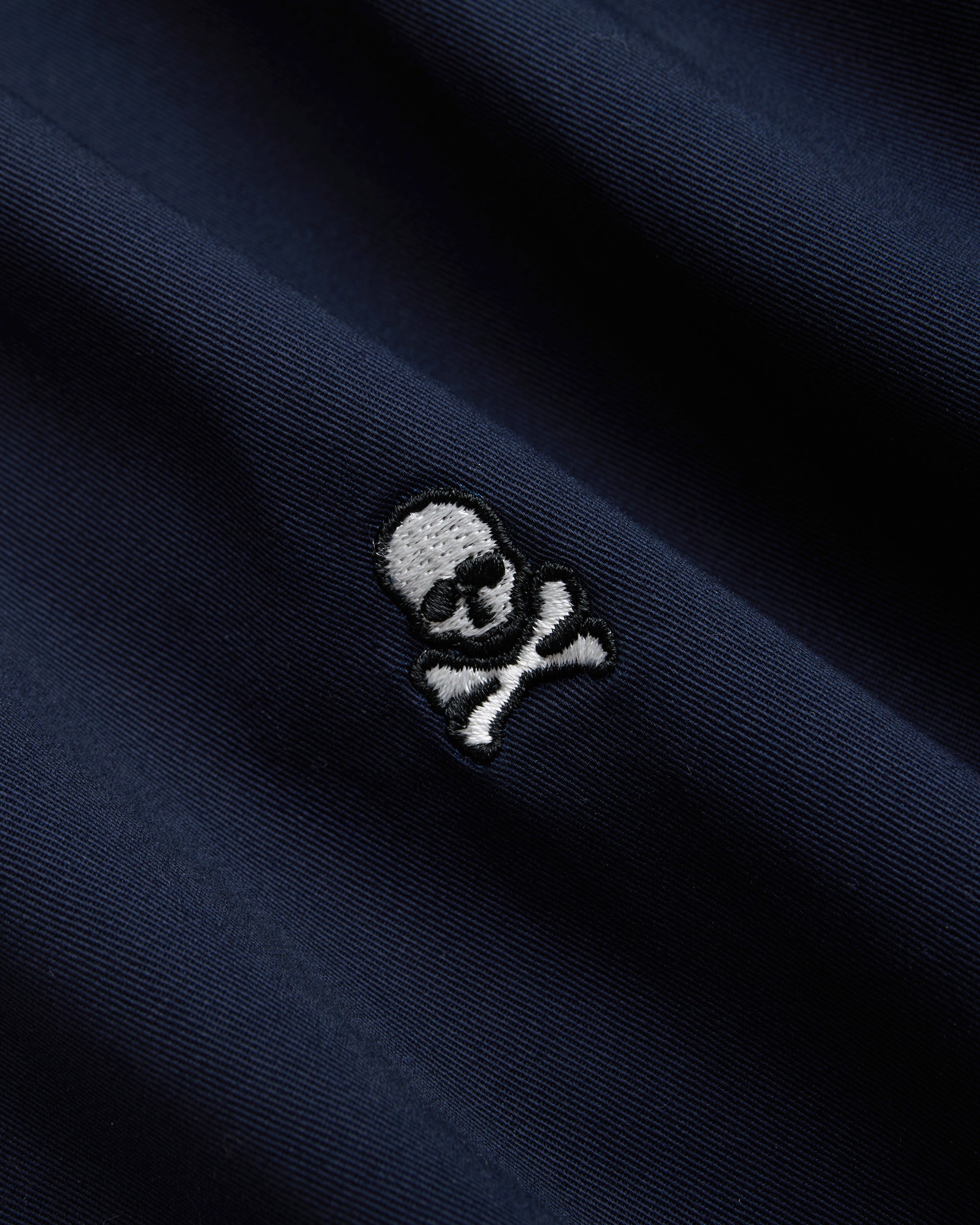 Skull and Bones Embroidered Chino Trousers