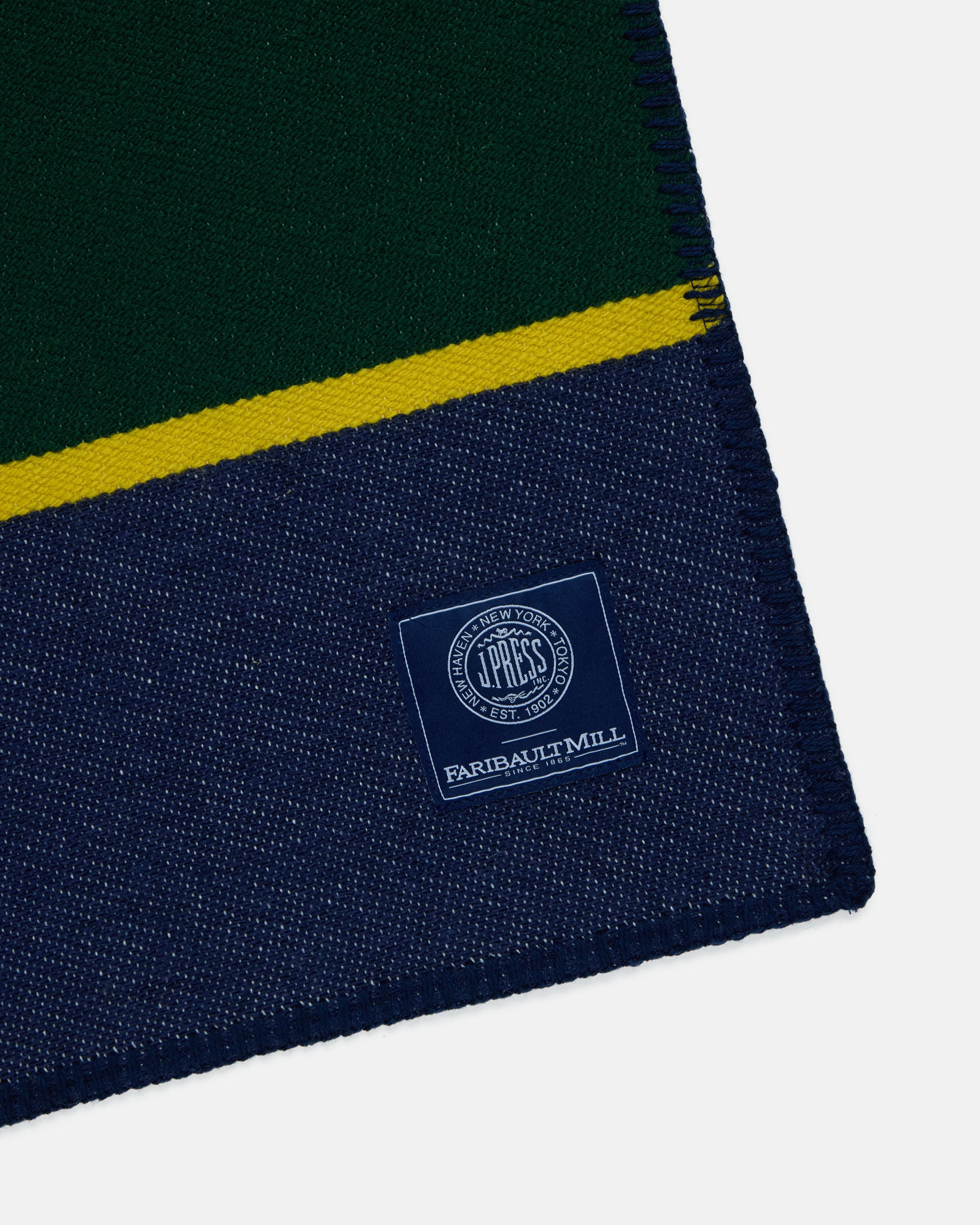 Made-in-USA J. Press x Faribault Argyll & Sutherland Jacquard Throw