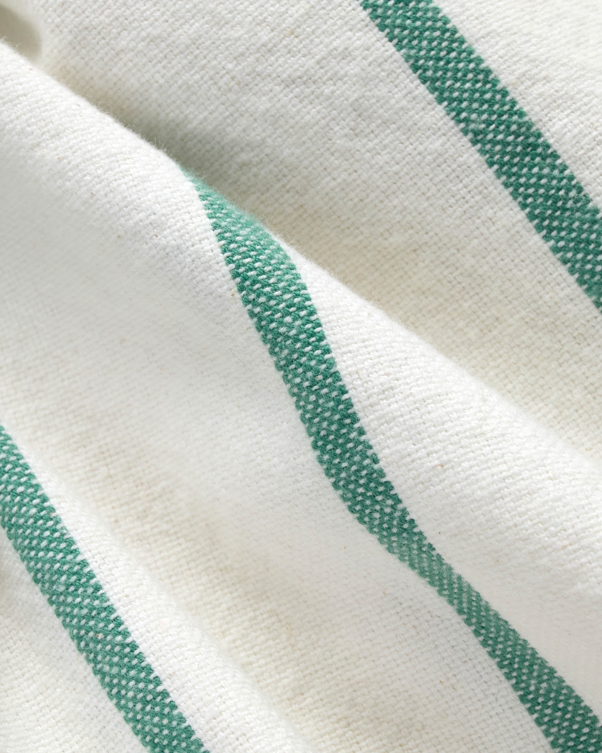 Green Woven Stripe Brushed Button Down Sport Shirt