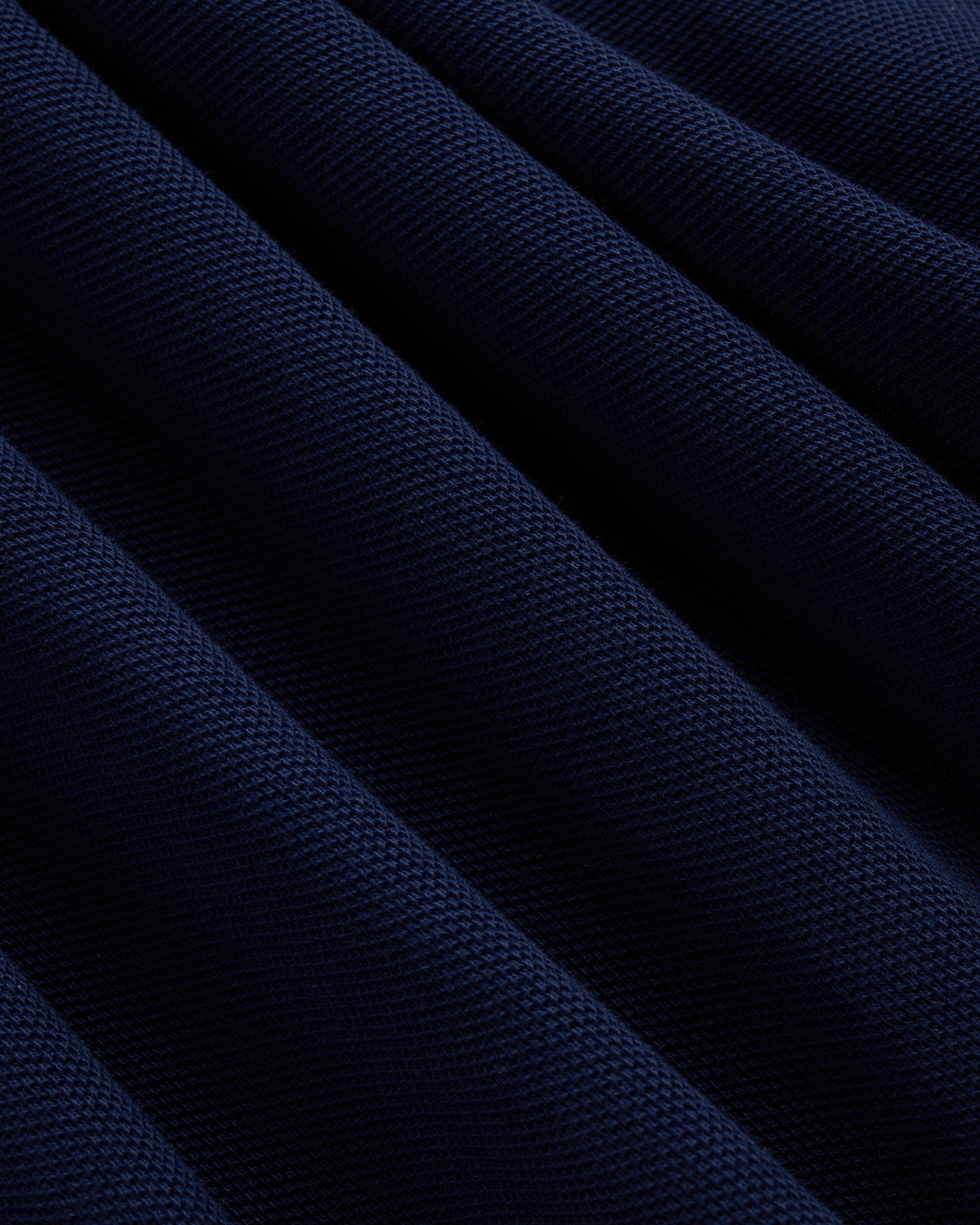 J. Press Navy Archival Crest Pique Polo