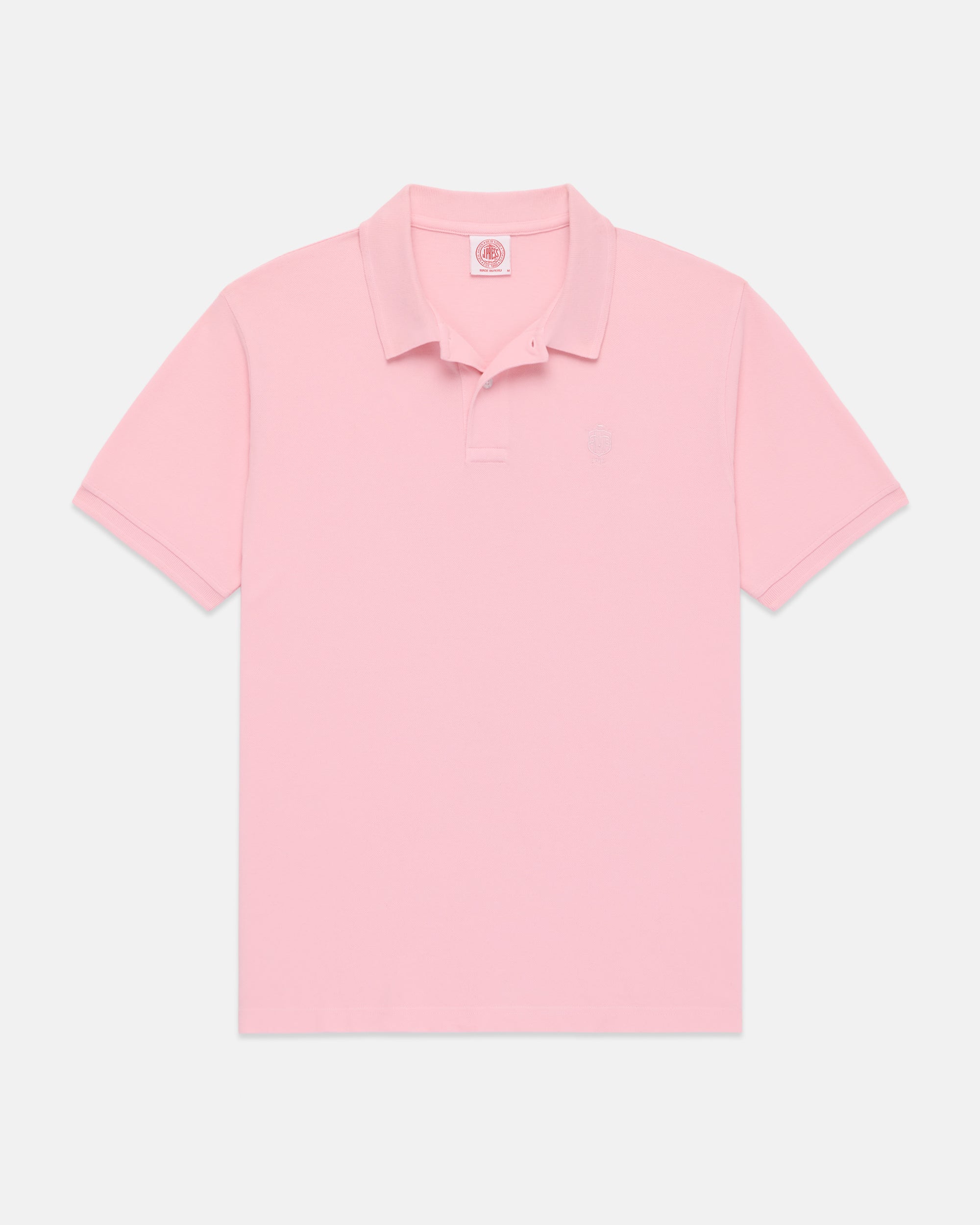 J. Press Pink Archival Crest Pique Polo