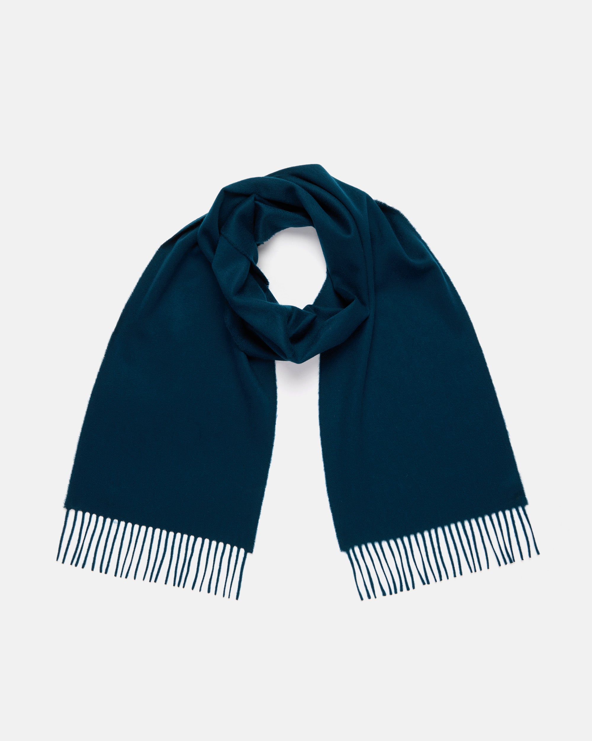 Made-in-Scotland Green Cashmere Muffler