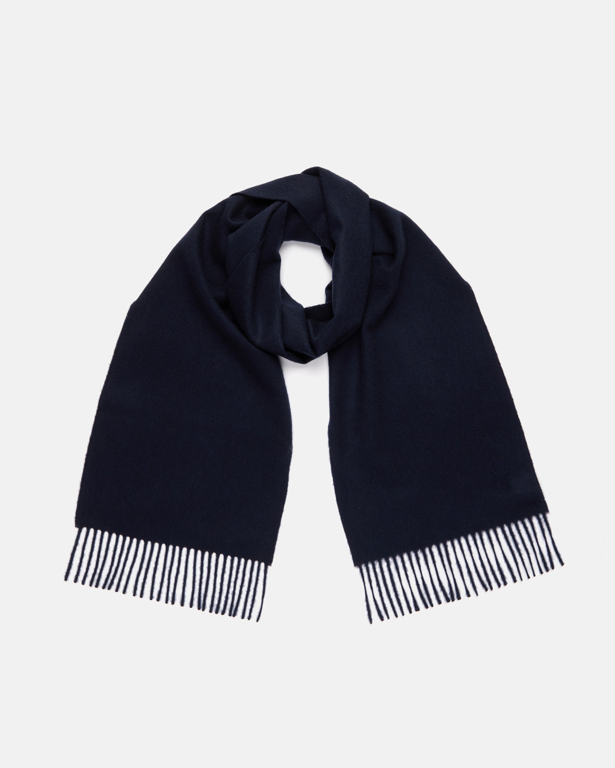 Made-in-Scotland Navy Cashmere Muffler