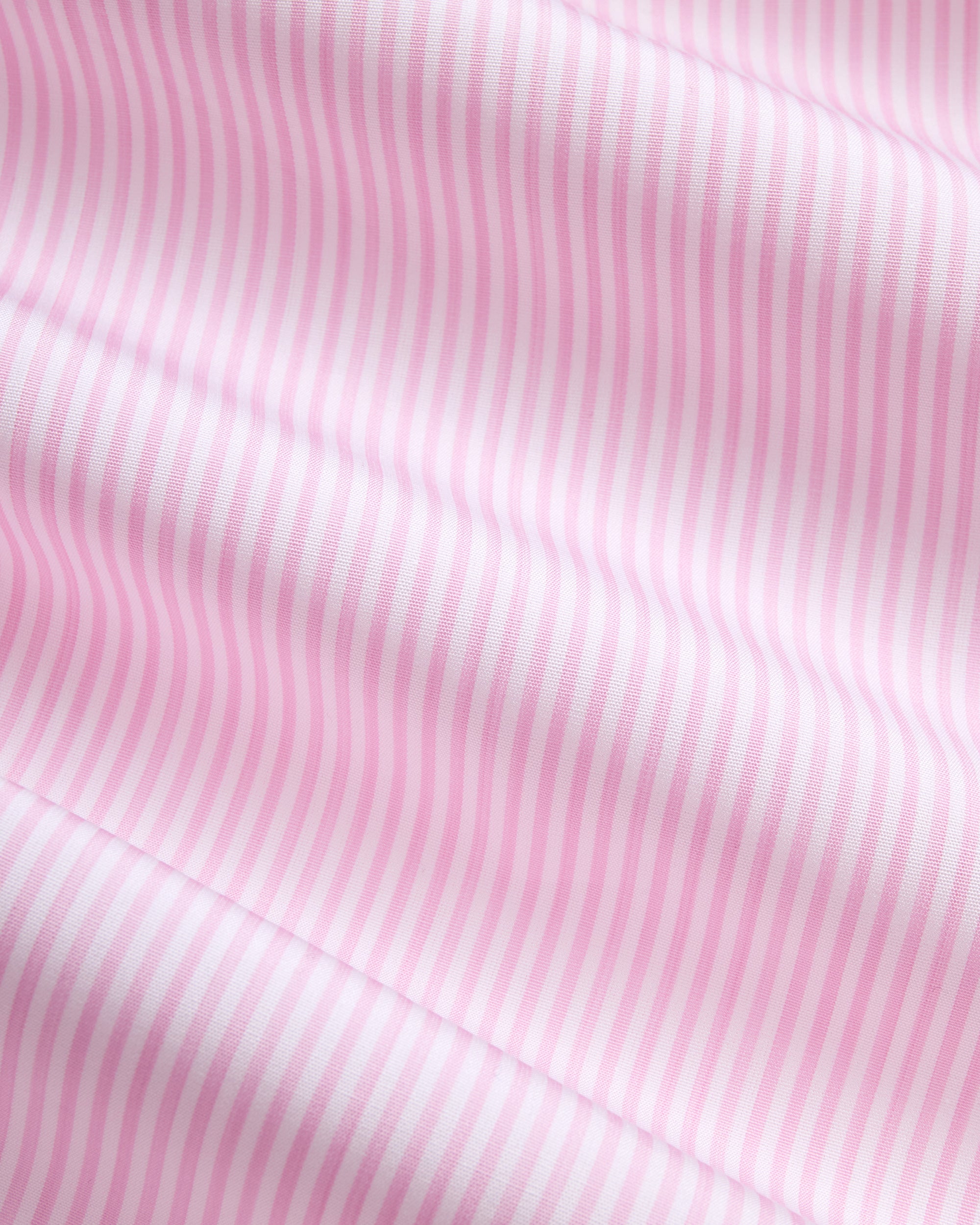 Made-in-USA Thomas Mason Pink Bengal Stripe Spread Collar Dress Shirt - Classic Fit