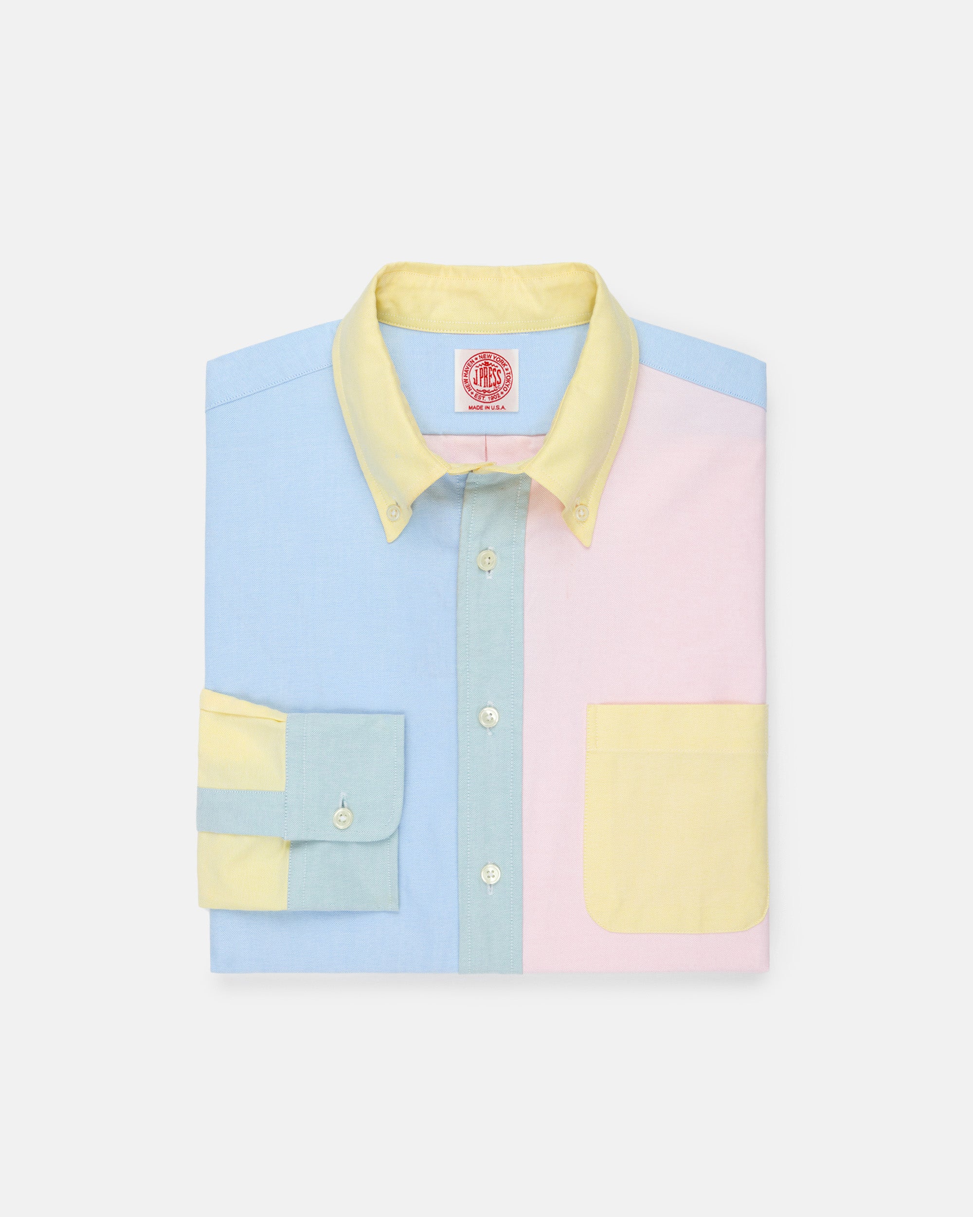 Made-in-USA Colorblock Oxford Cloth Fun Shirt - Classic Fit