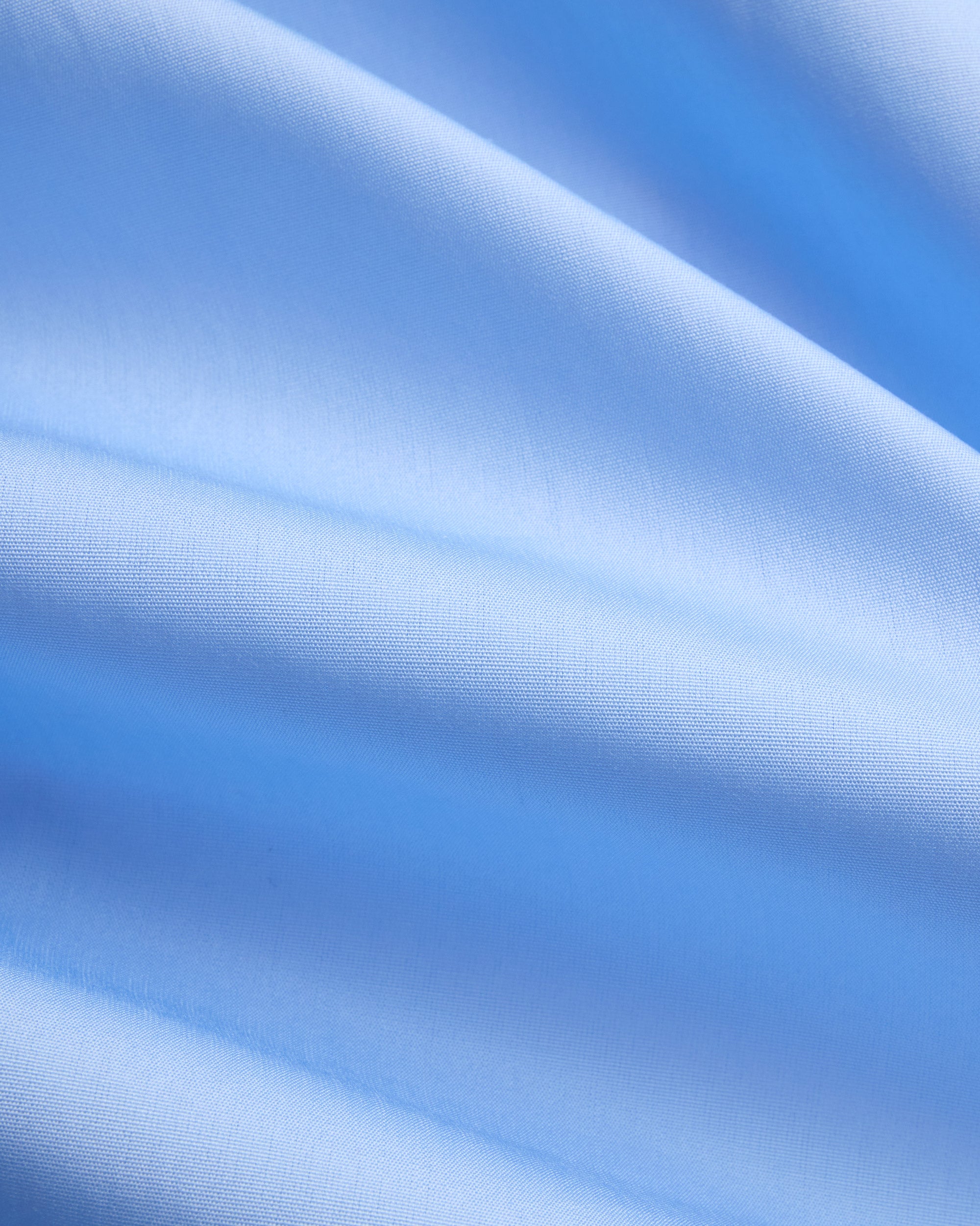 Made-in-USA Thomas Mason Blue Spread Collar Dress Shirt - Classic Fit