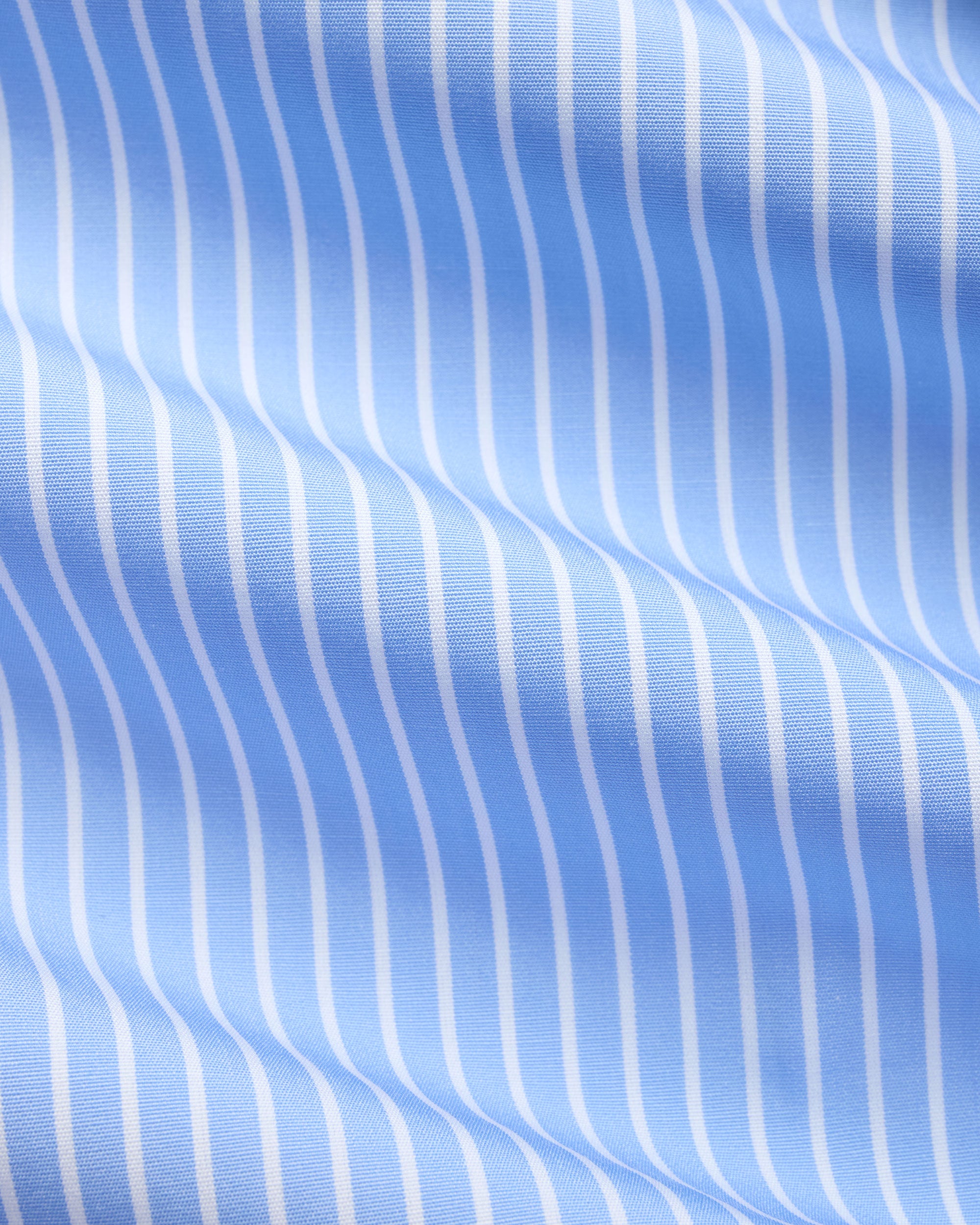 Made-in-USA Thomas Mason Blue Banker Stripe Dress Shirt - Classic Fit