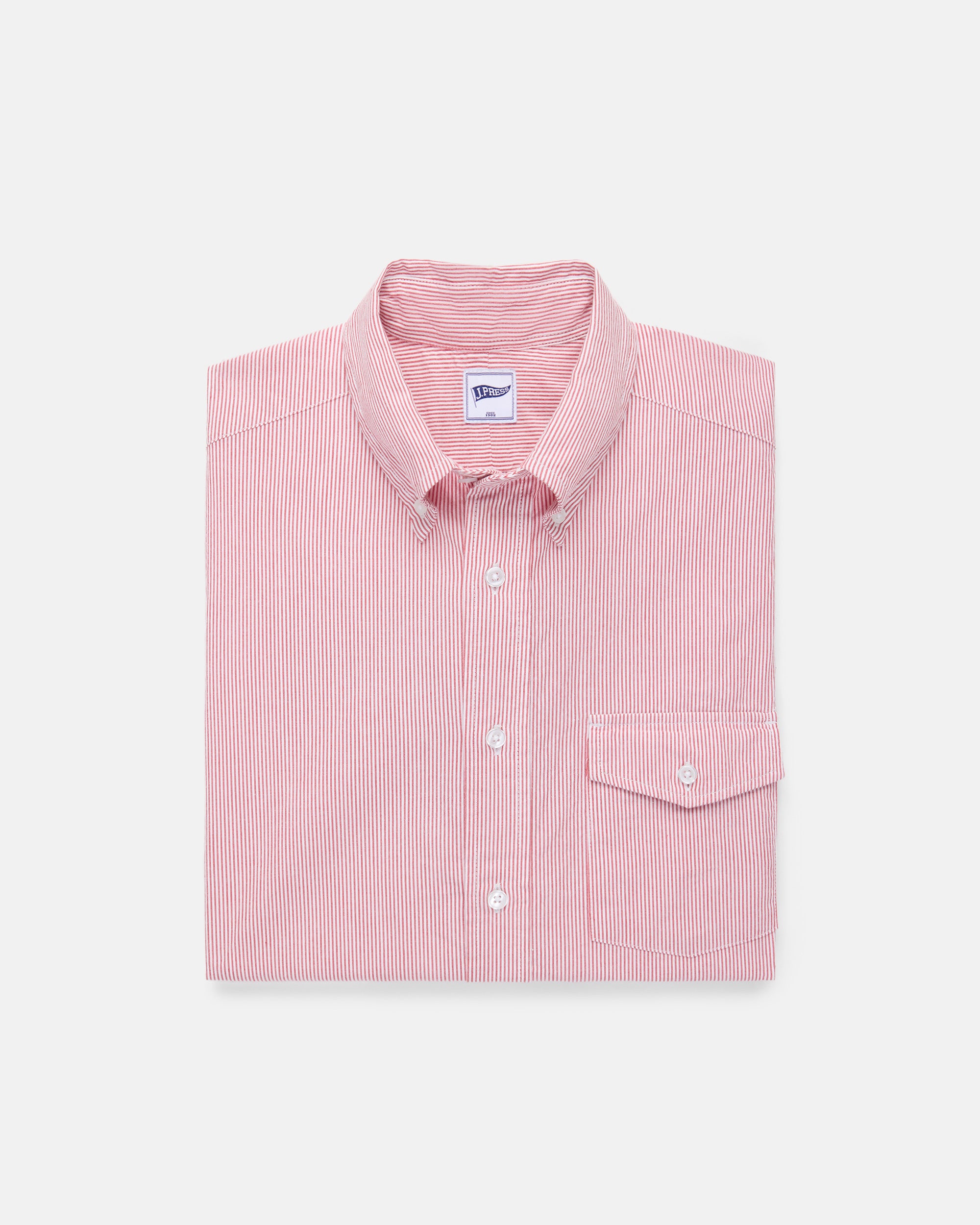 Trim Fit Short Sleeve Seersucker Sport Shirt