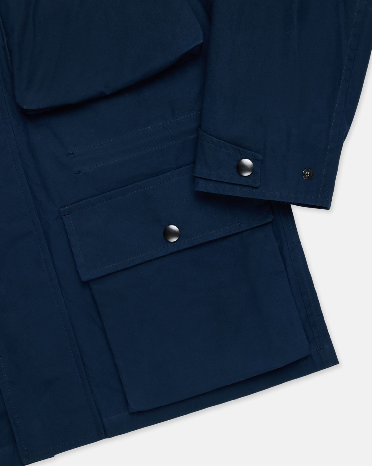 Made-in-England Navy Ventile Cotton Anorak