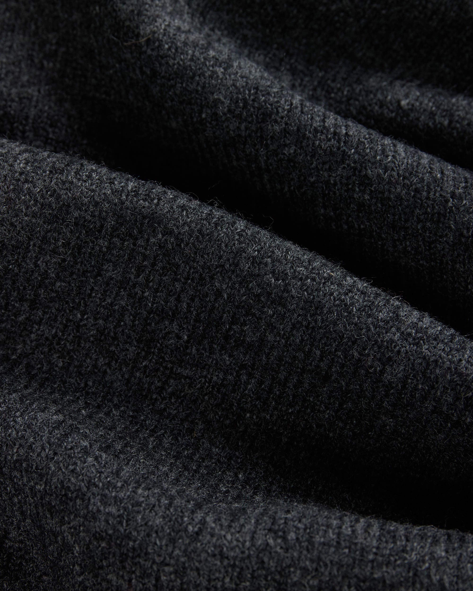 Charcoal Lambswool Crewneck Sweater