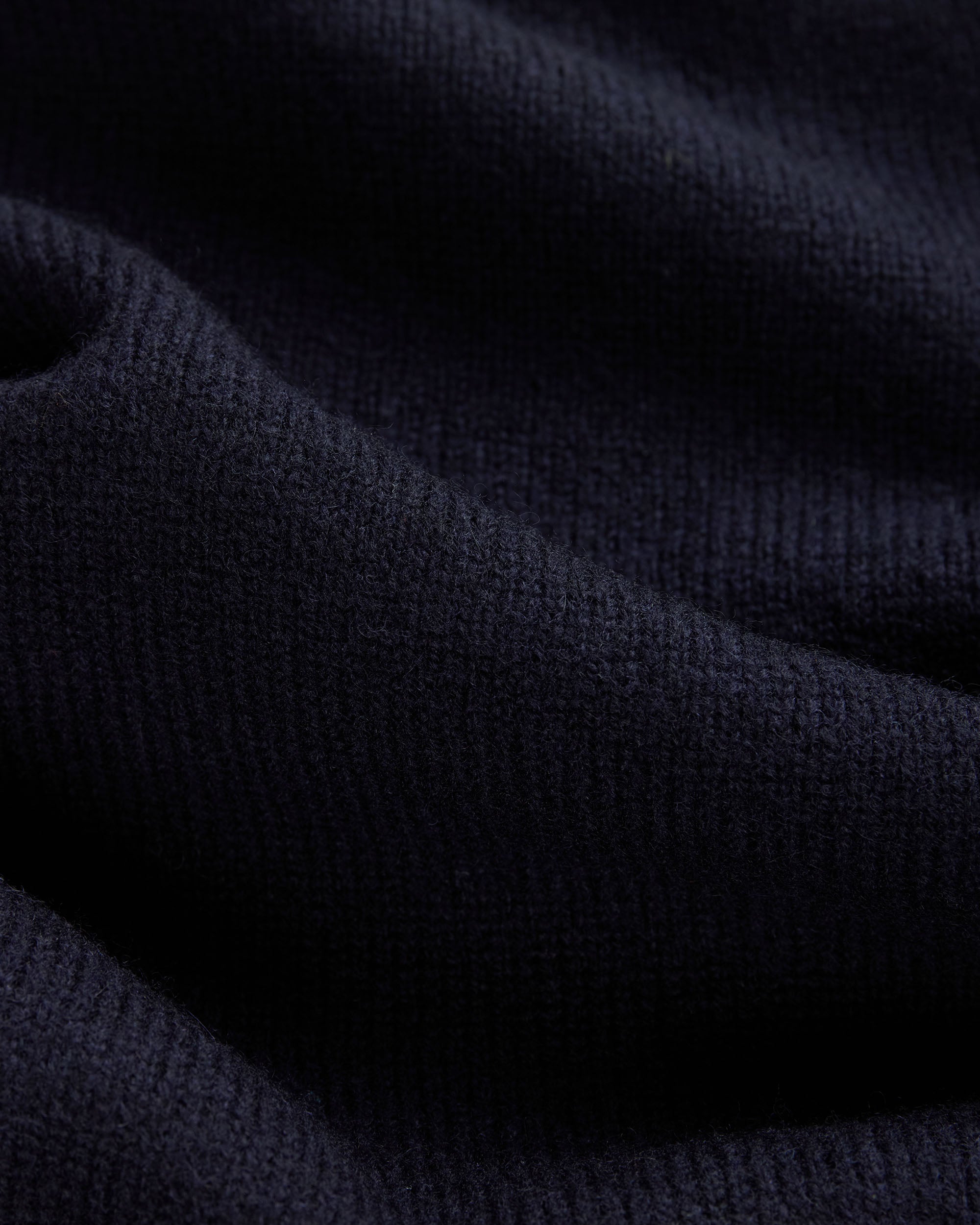 Navy Lambswool Crewneck Sweater