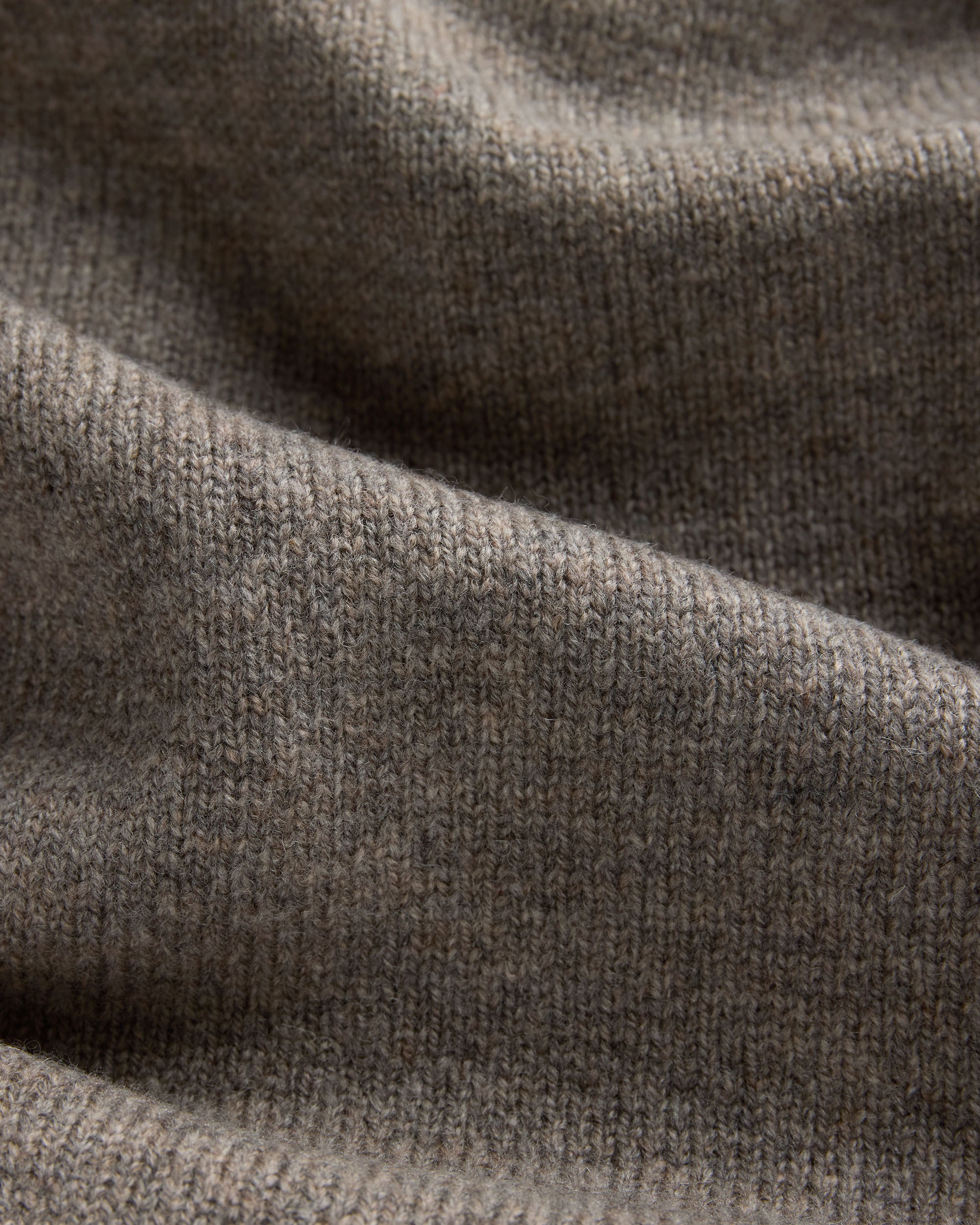 Grey Lambswool V-neck Sweater