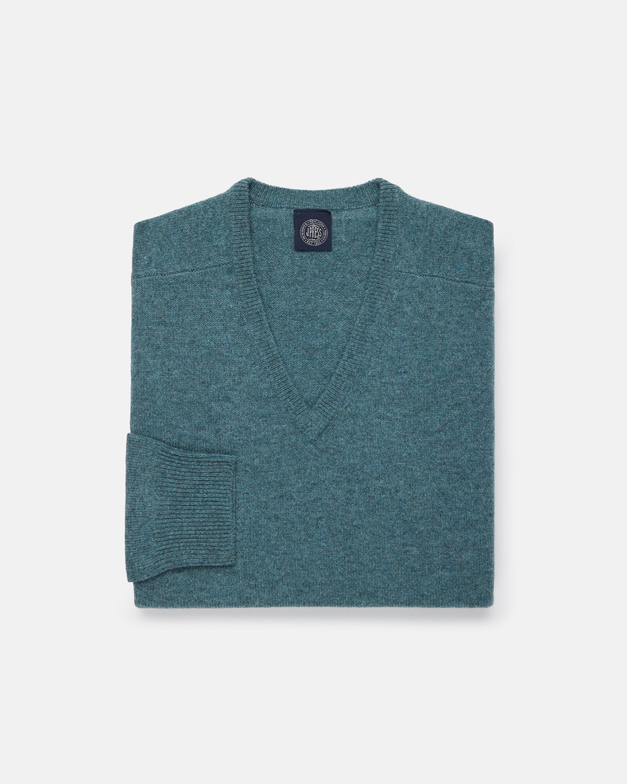 Lovat Lambswool V-neck Sweater