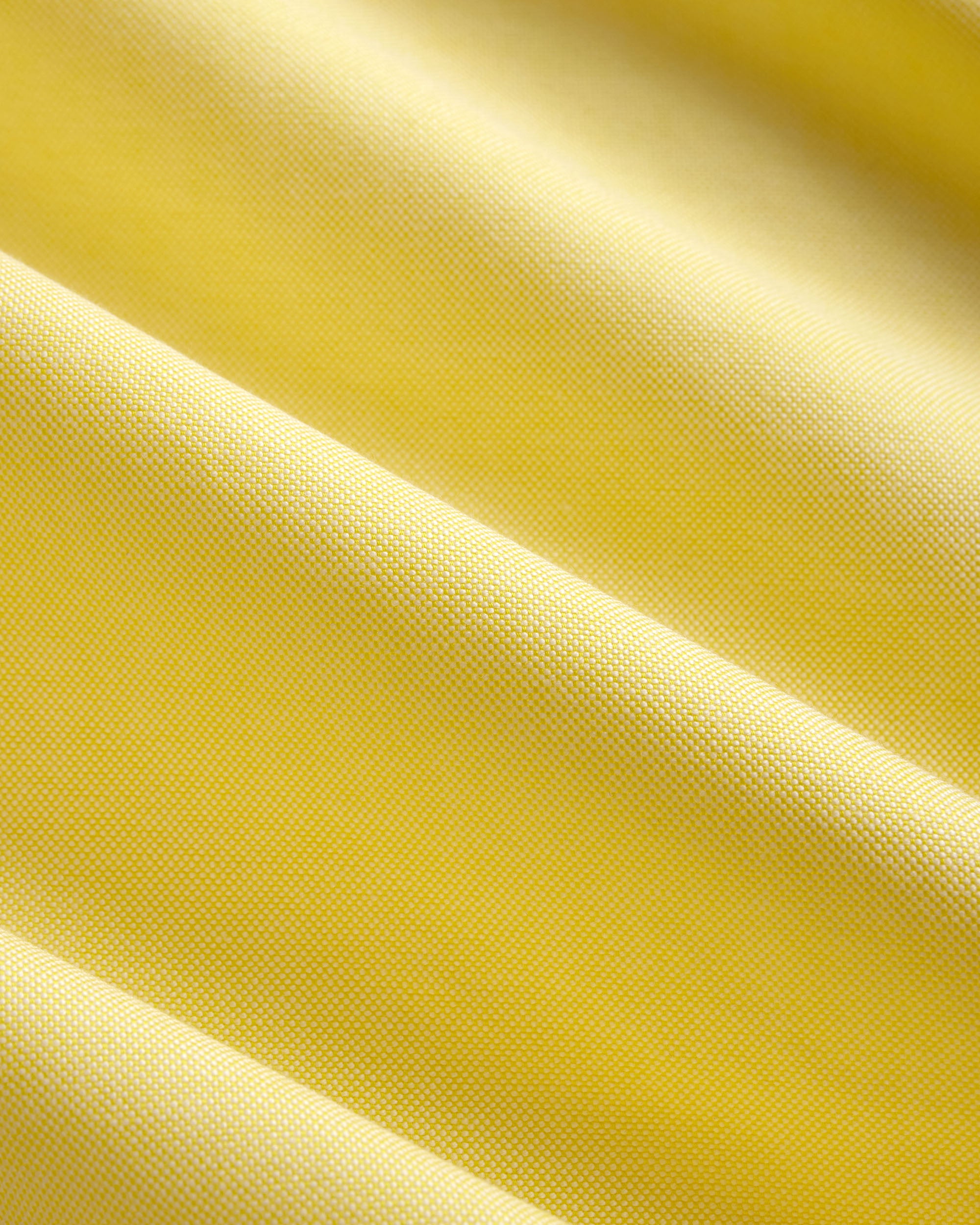 Made-in-USA Mr. Mort Yellow with Blue Stripe Contrast Collar Oxford Sport Shirt