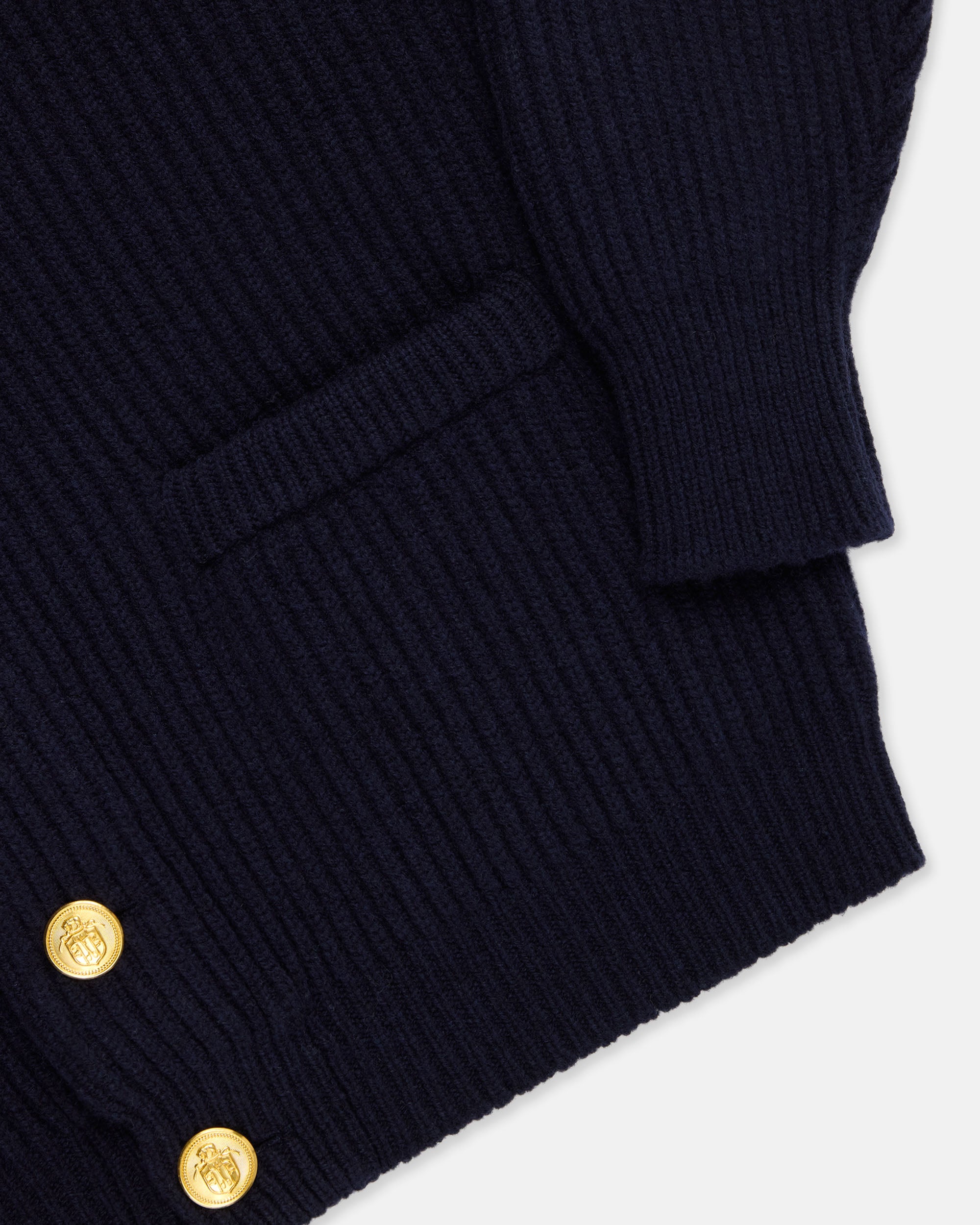 Made-in-Scotland Lambswool Blazer Cardigan