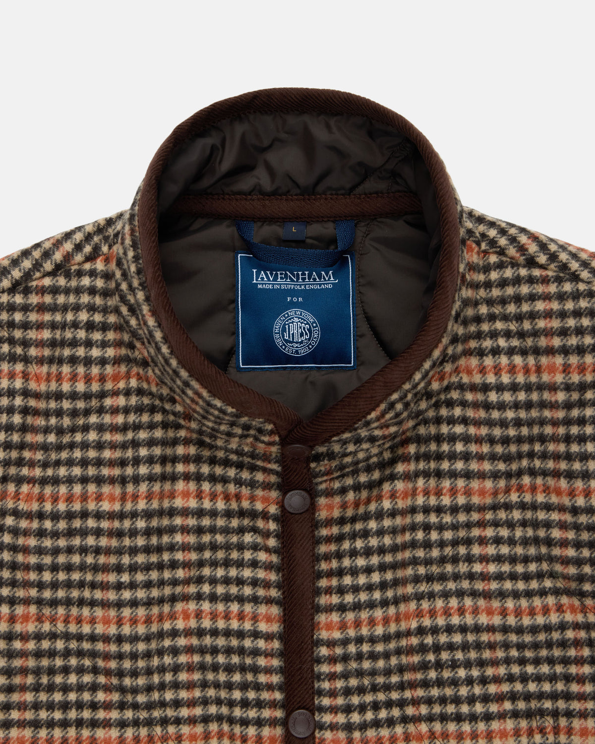Made-in-England Lavenham Gun Club Check Mickfield Quilted Gilet
