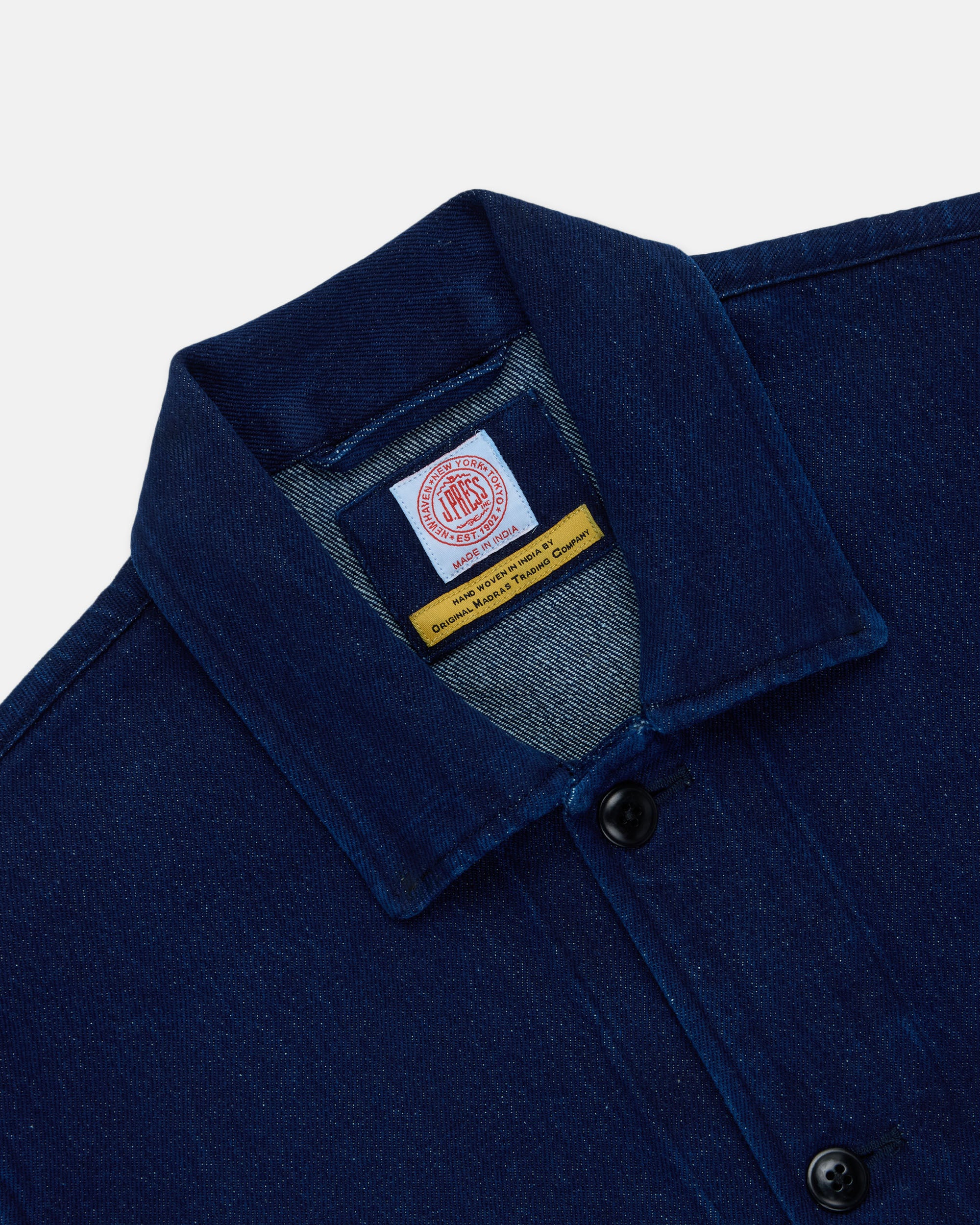 Handloomed Indigo Shirt Jacket