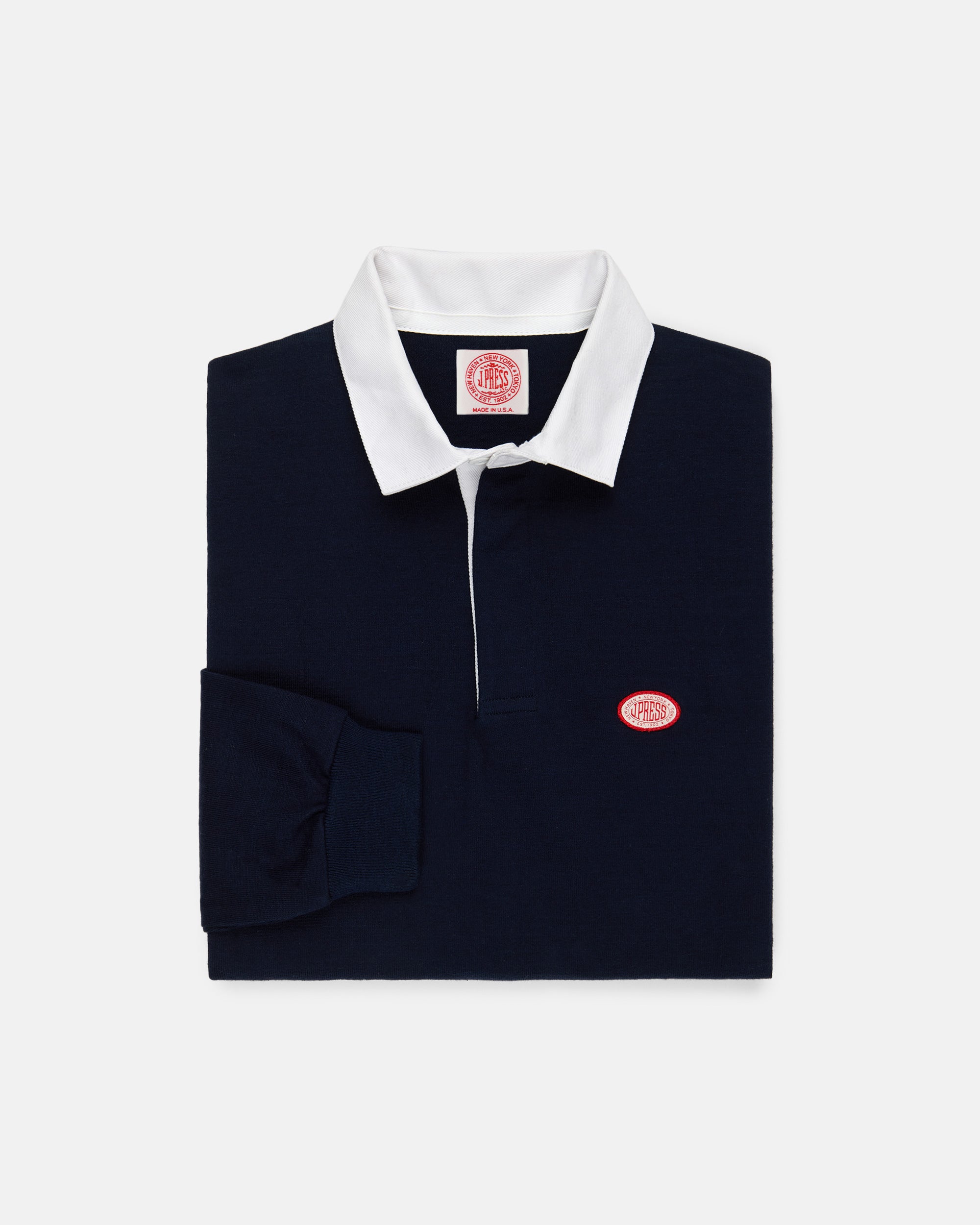 Made-in-USA Navy J. Press Seal Rugby Shirt