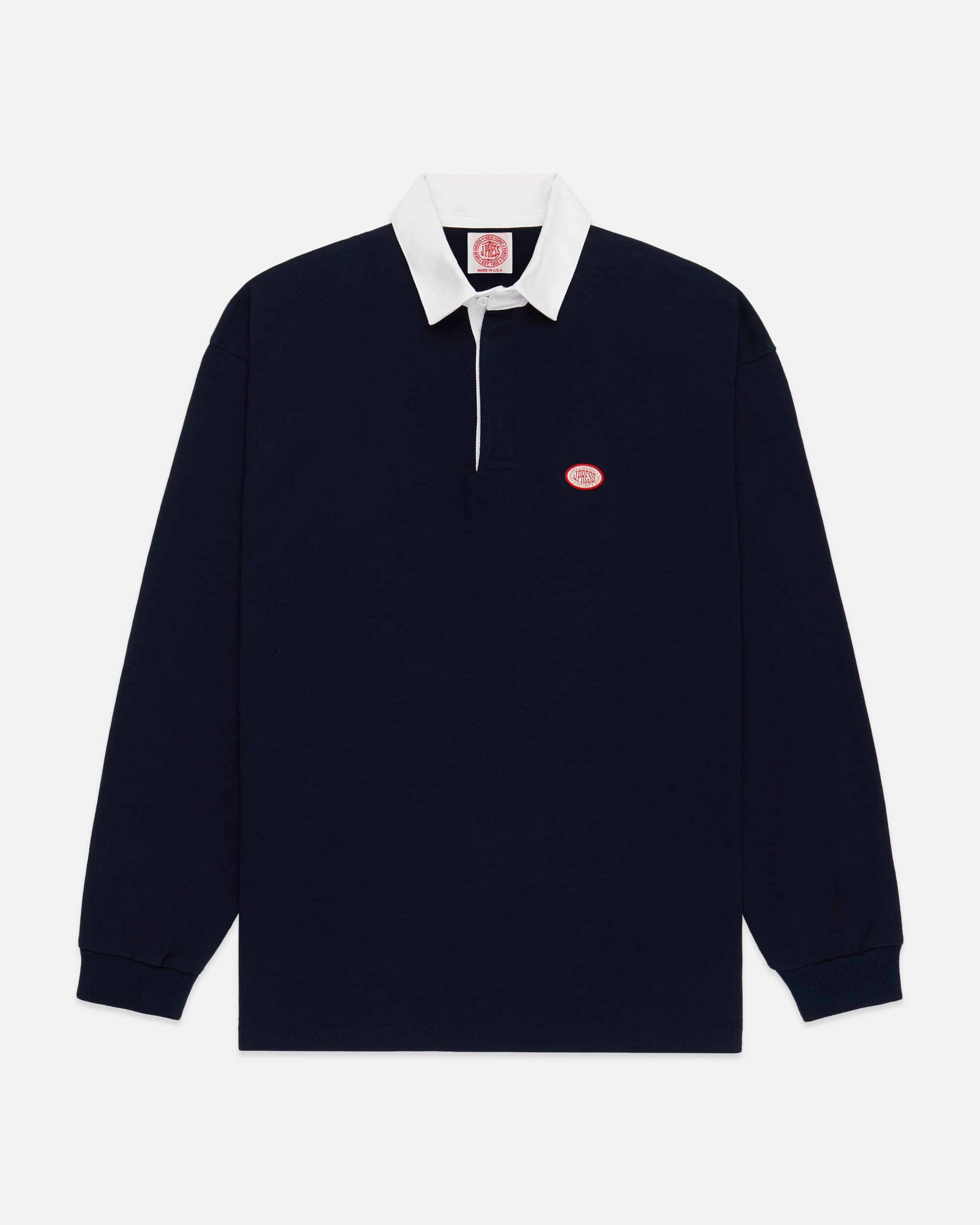 Made-in-USA Navy J. Press Seal Rugby Shirt